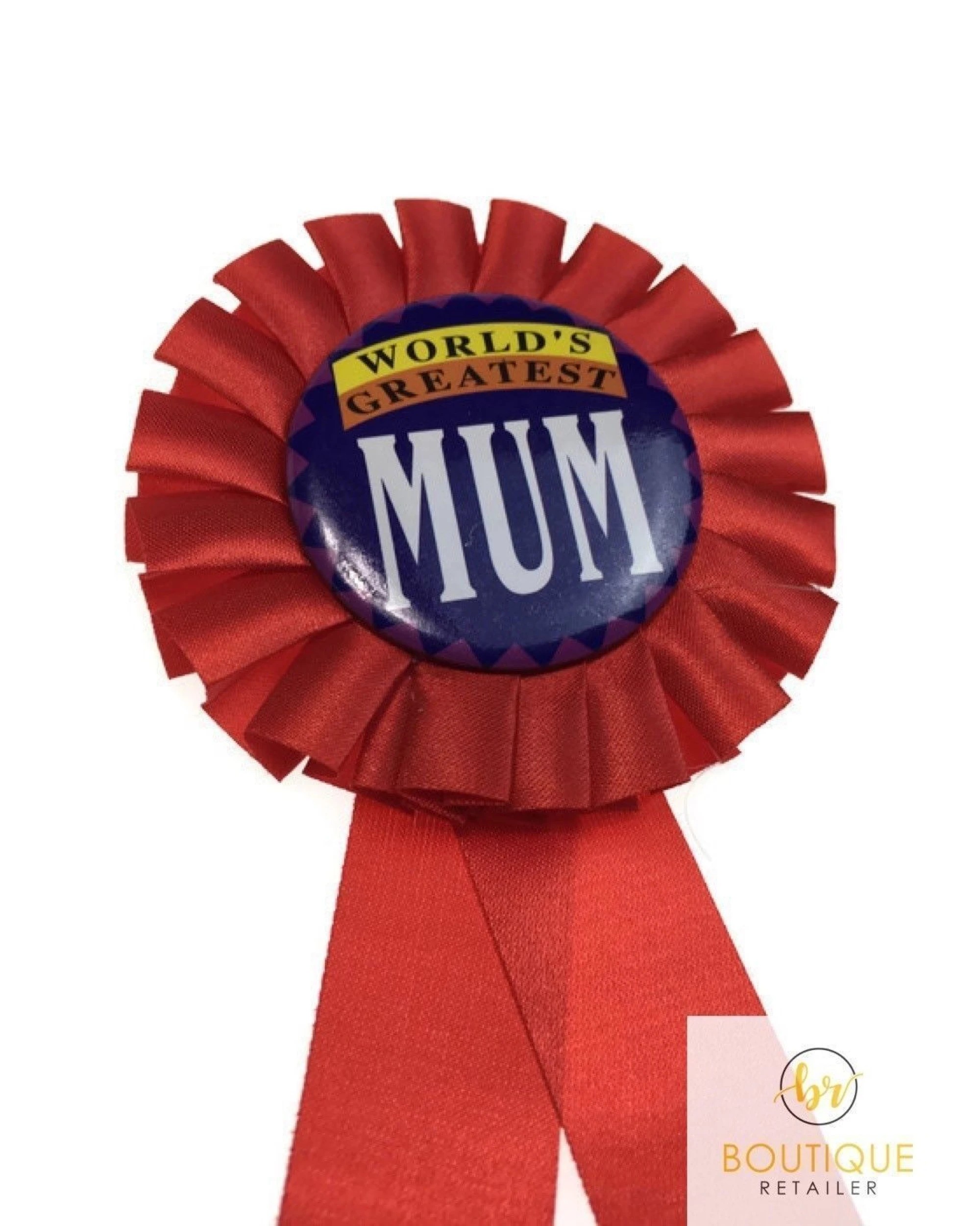 2 BR Costumes World's Greatest Mum Badge Award Gift, 2 of 3