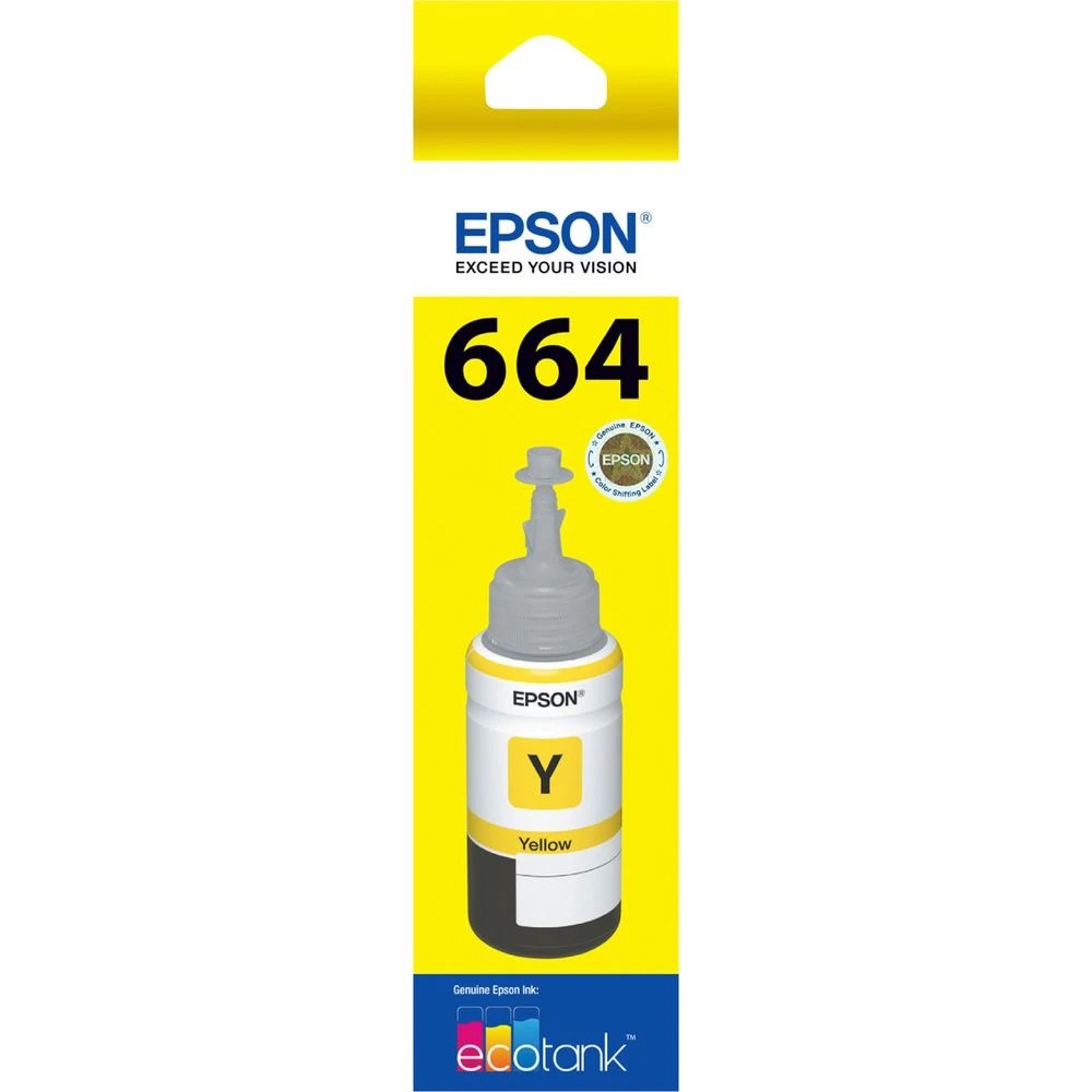 1 Epson T664 EcoTank Ink Bottle Yellow, 1 of 1