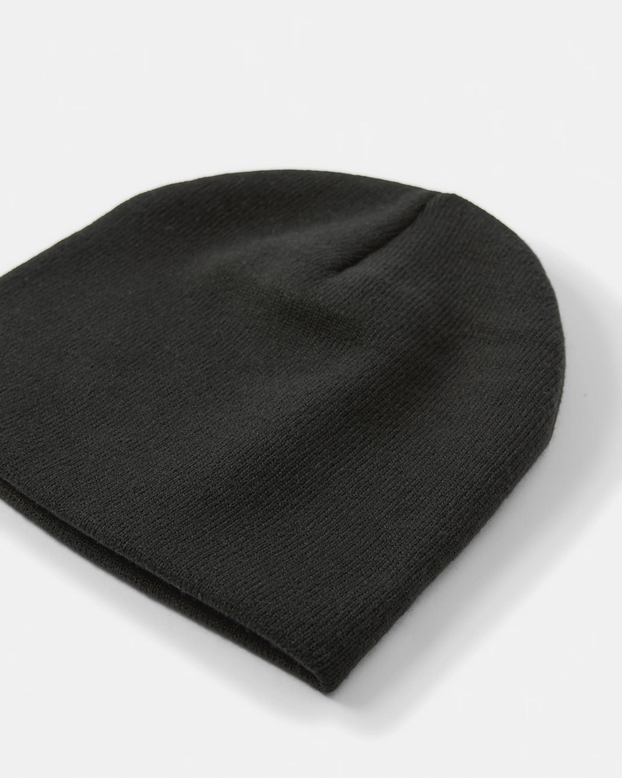 3 Plain Beanie Black, 3 of 3