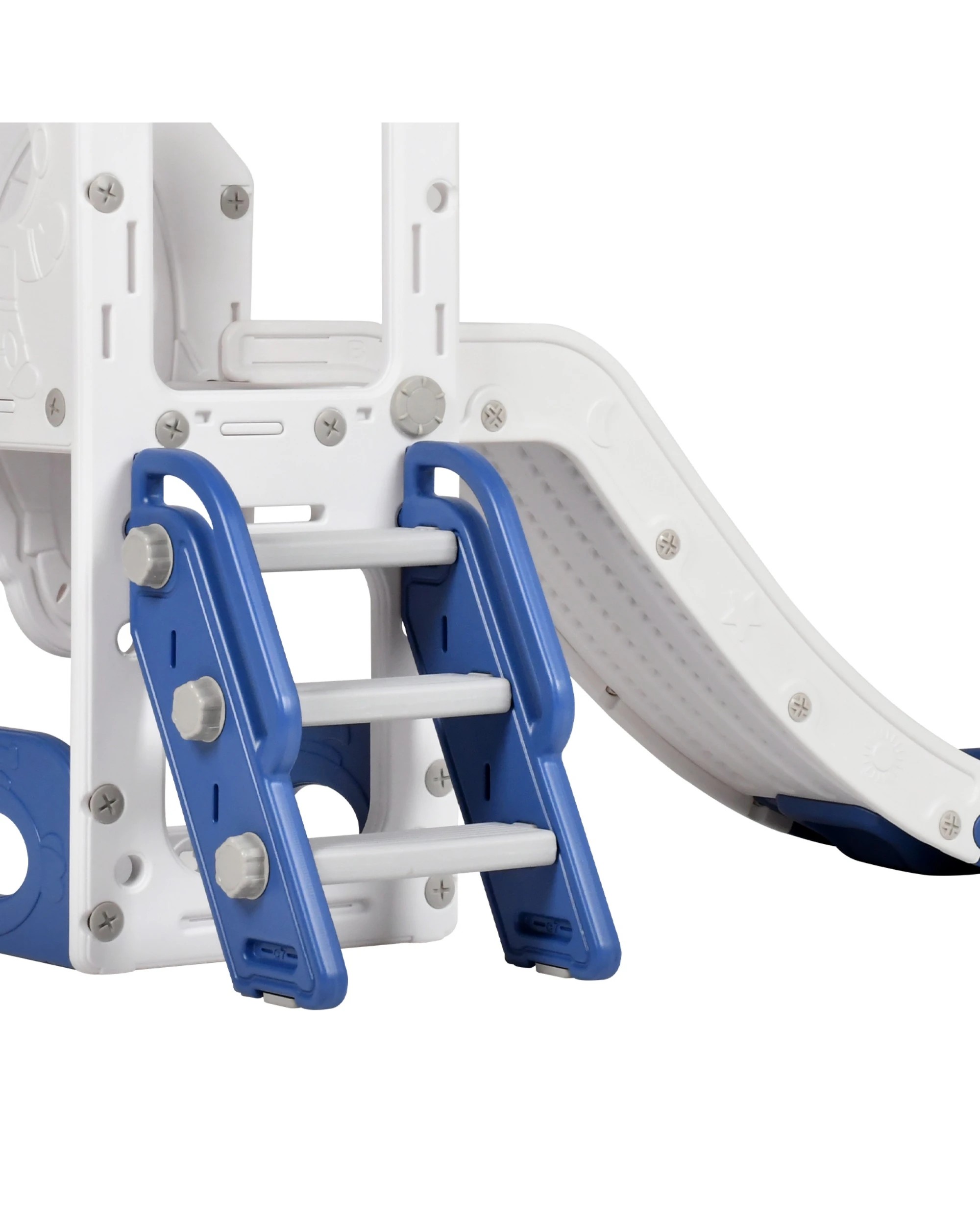 8 6 in 1 Toddler Slide Indoor Baby Slide Kids Playset Outdoor Playground, 8 of 10