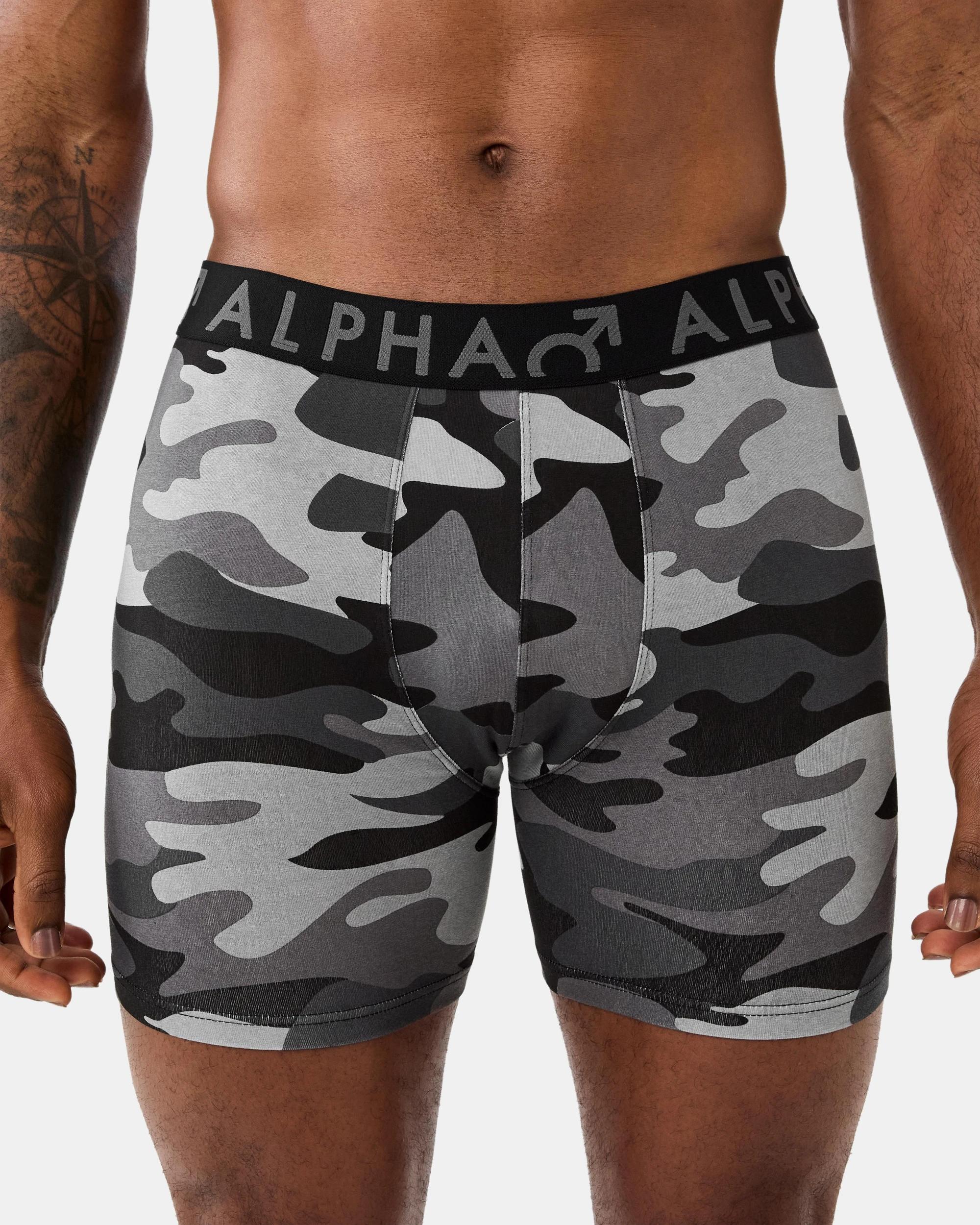 3 3 Pack Mid Length Print Trunks Multi Camo, 3 of 10