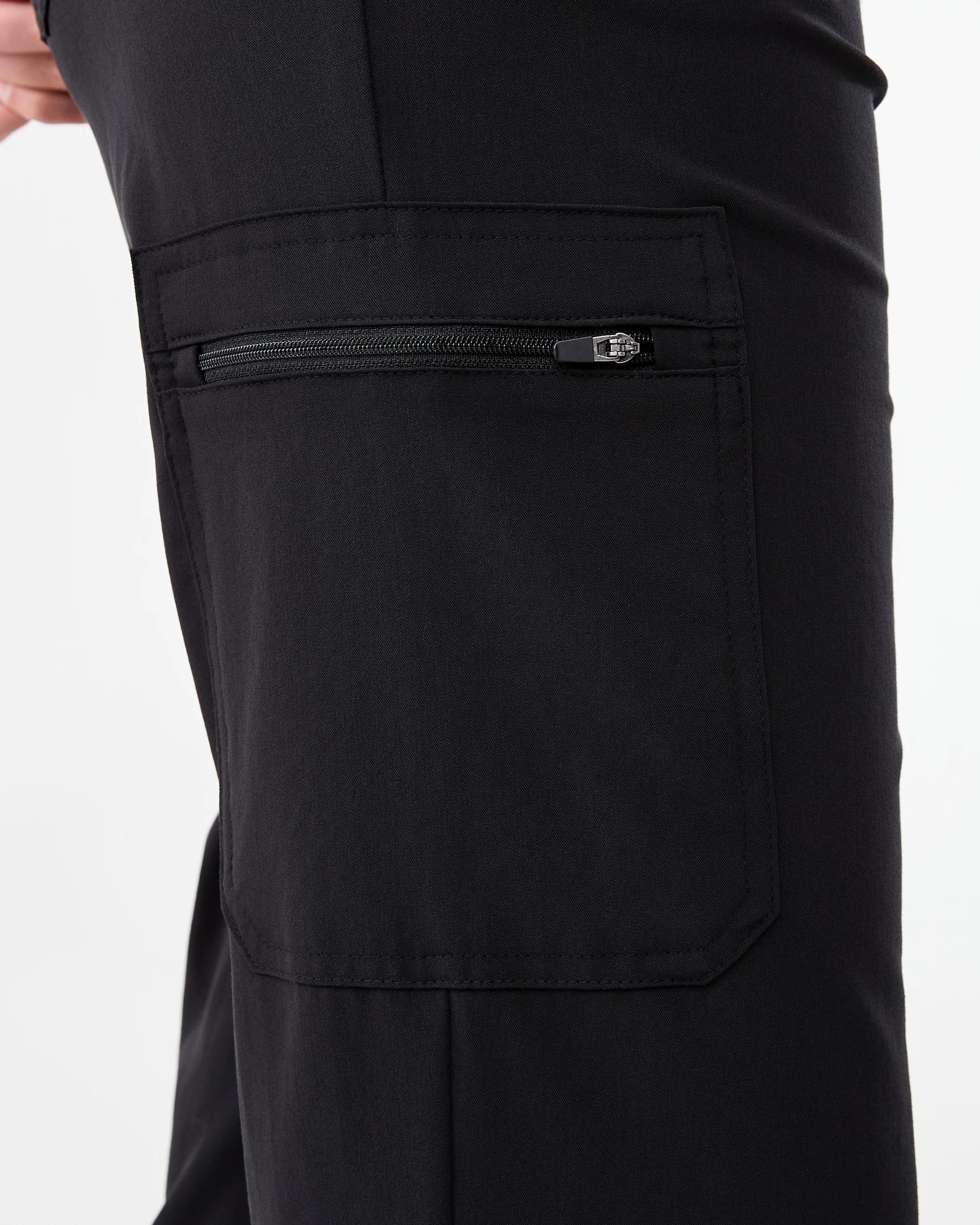 6 Workwear Scrub Cargo Pants Black, 6 of 7