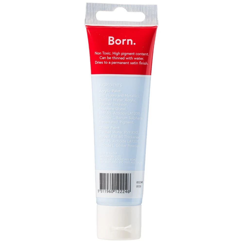 2 Born Acrylic Paint 60mL Pastel Blue, 2 of 3
