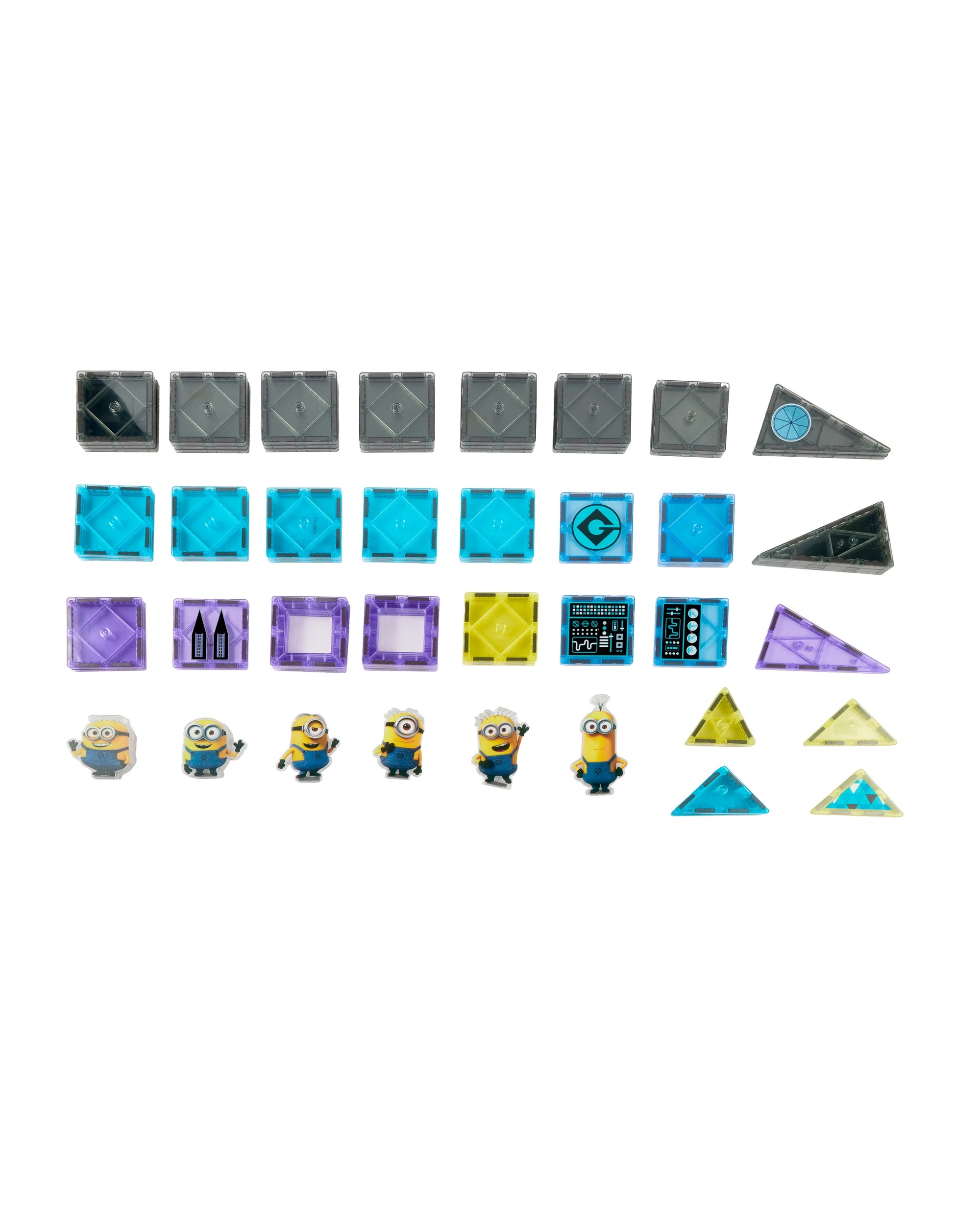 6 65 Piece Illumination's Minions Magnetic Tiles Activity Set, 6 of 7