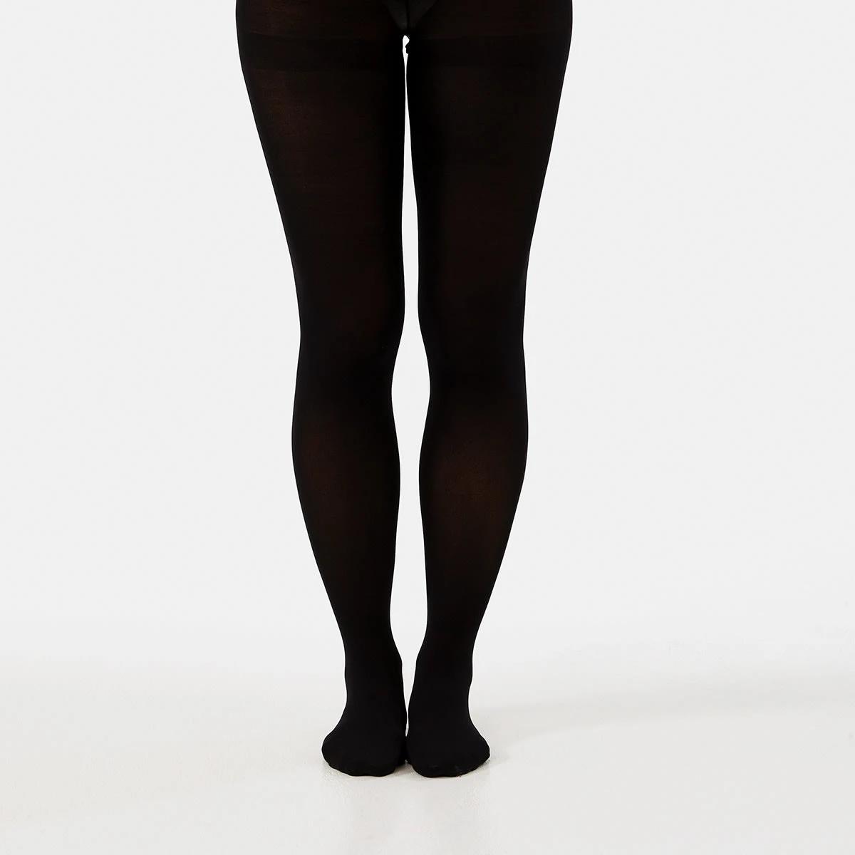2 120 Denier Opaque Tights BLACK, 2 of 5