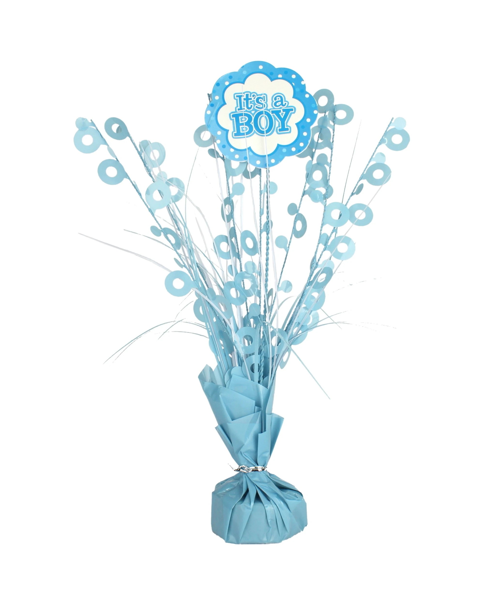 1 Alpen It's A Boy Blue Spray Centrepiece - Blue, 1 of 1