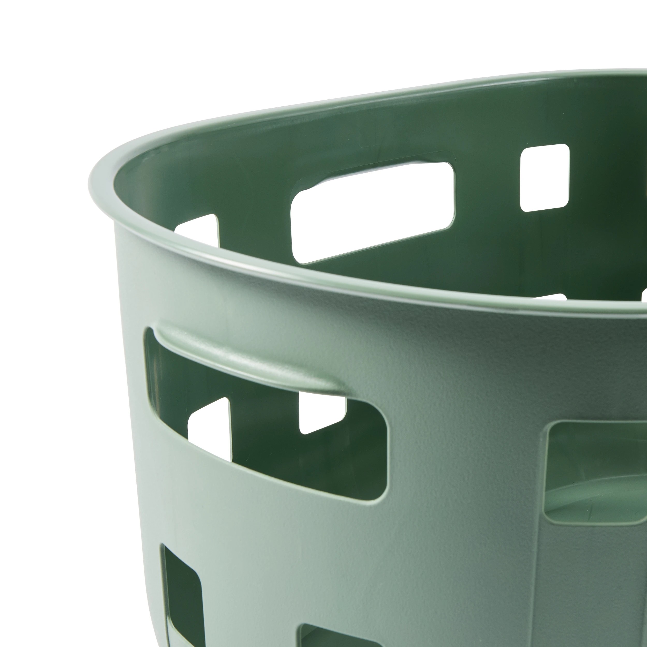 7 50L Trellis Laundry Basket - Green, 7 of 8