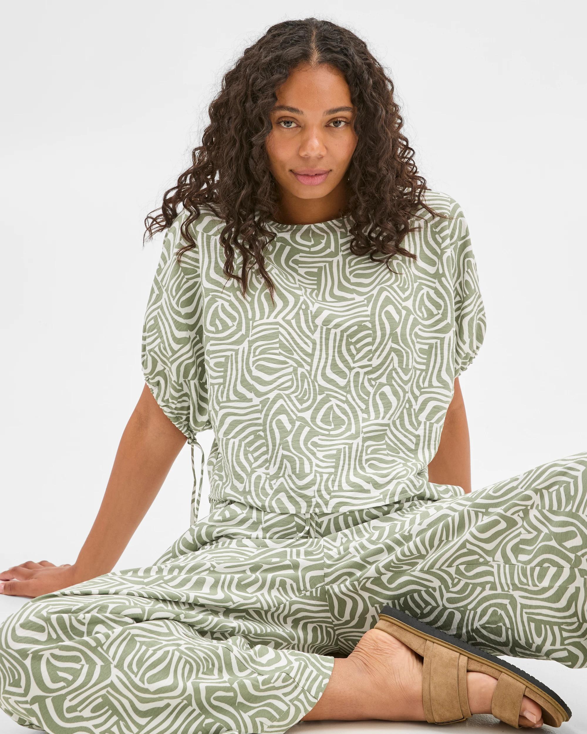 6 Target Tie Sleeve Blouse ABSTRACT PRINT, 6 of 6