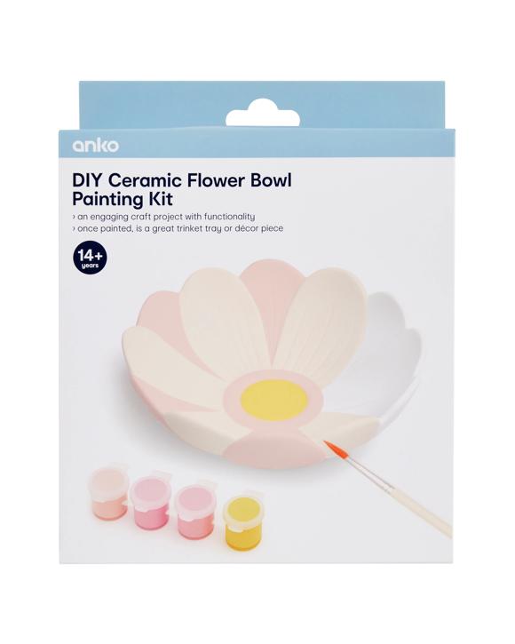 DIY Ceramic Flower Bowl Painting Kit