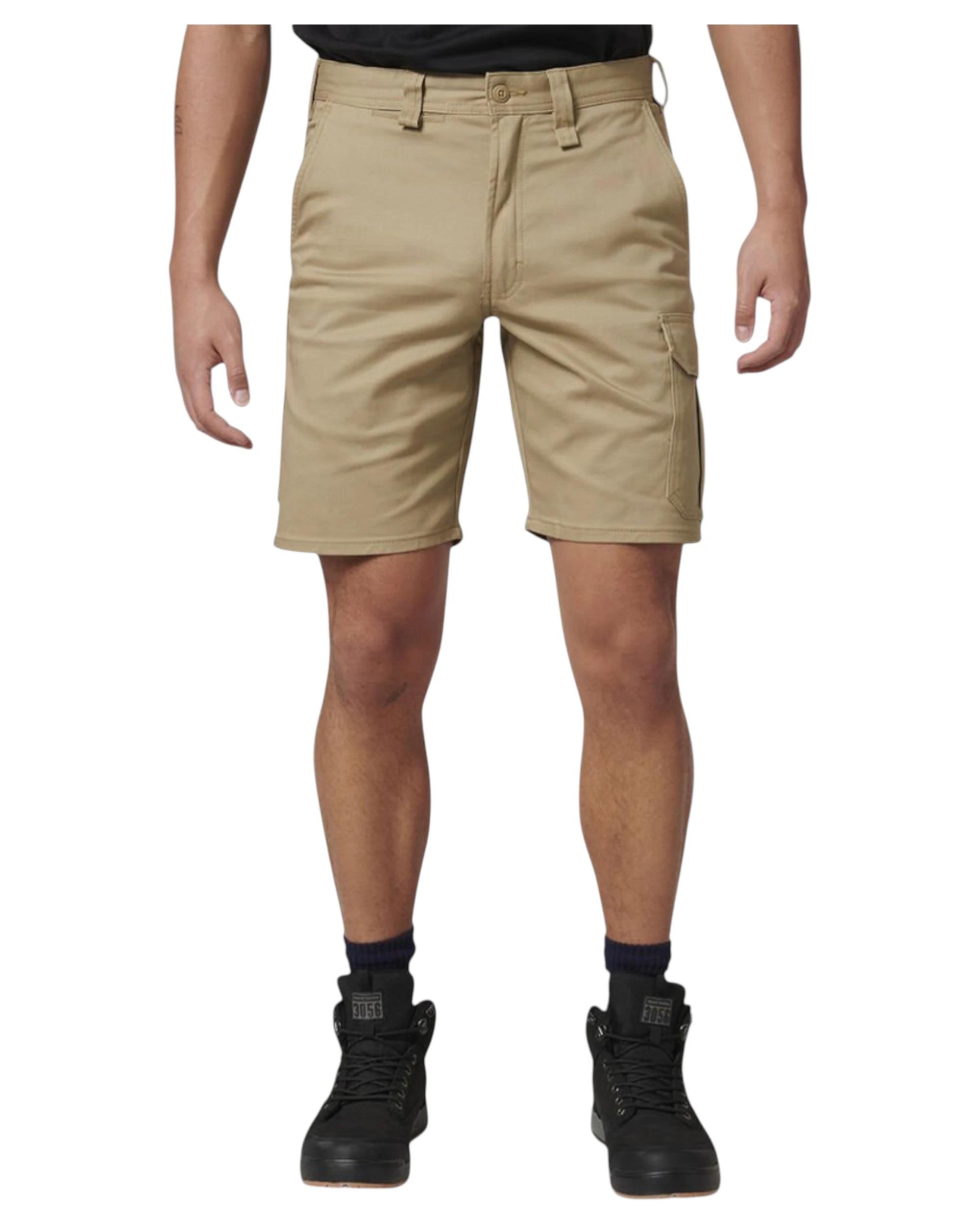 4 Hard Yakka 3 Pack Mens Core Basic Stretch Drill Cargo Short KHAKI, 4 of 4