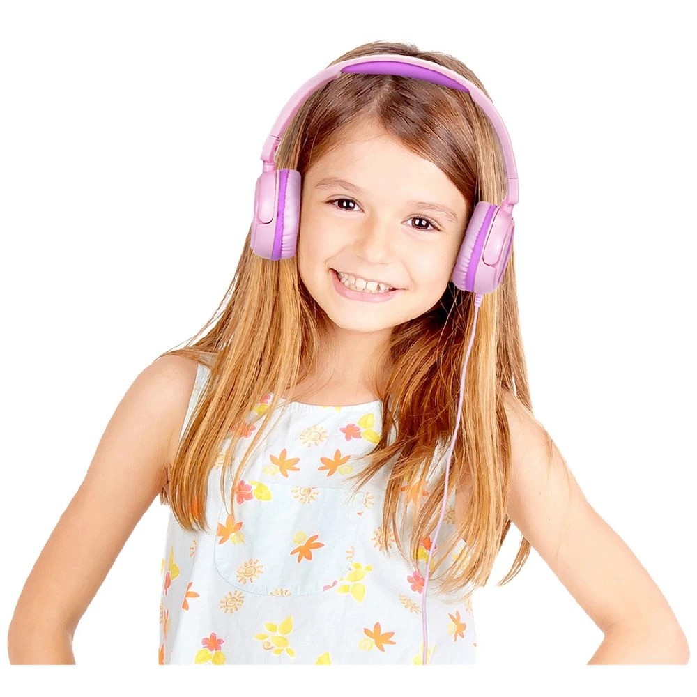 7 BONELK Comfort Kids Wired Headphones Pink/Purple, 7 of 7