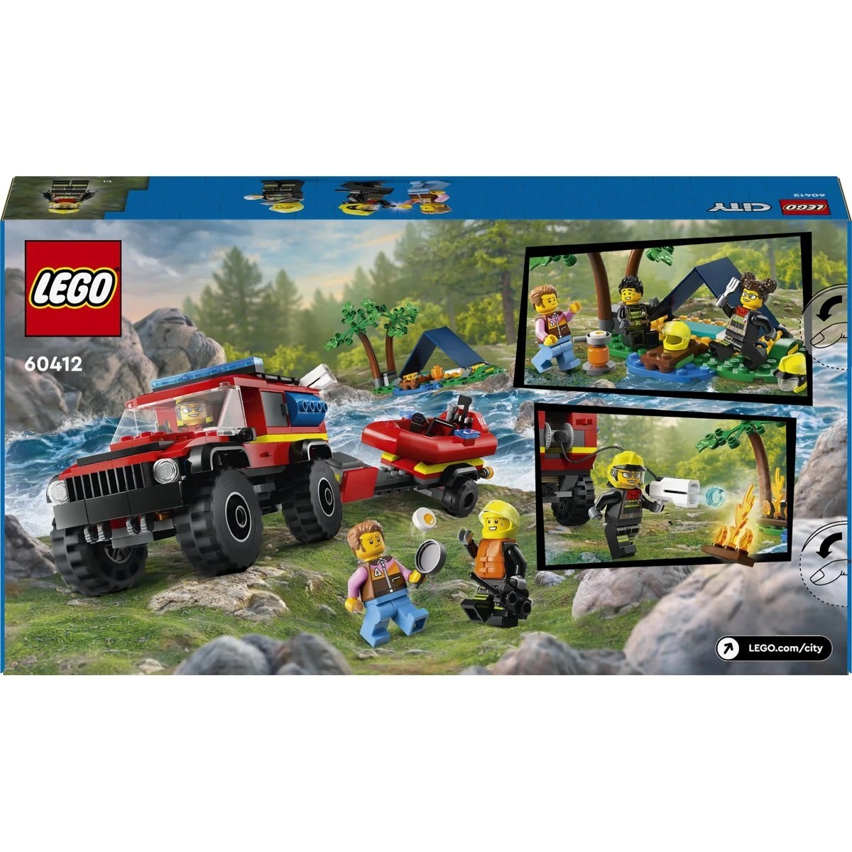 10 LEGO City Fire 4x4 Fire Truck with Rescue Boat 60412, 10 of 10