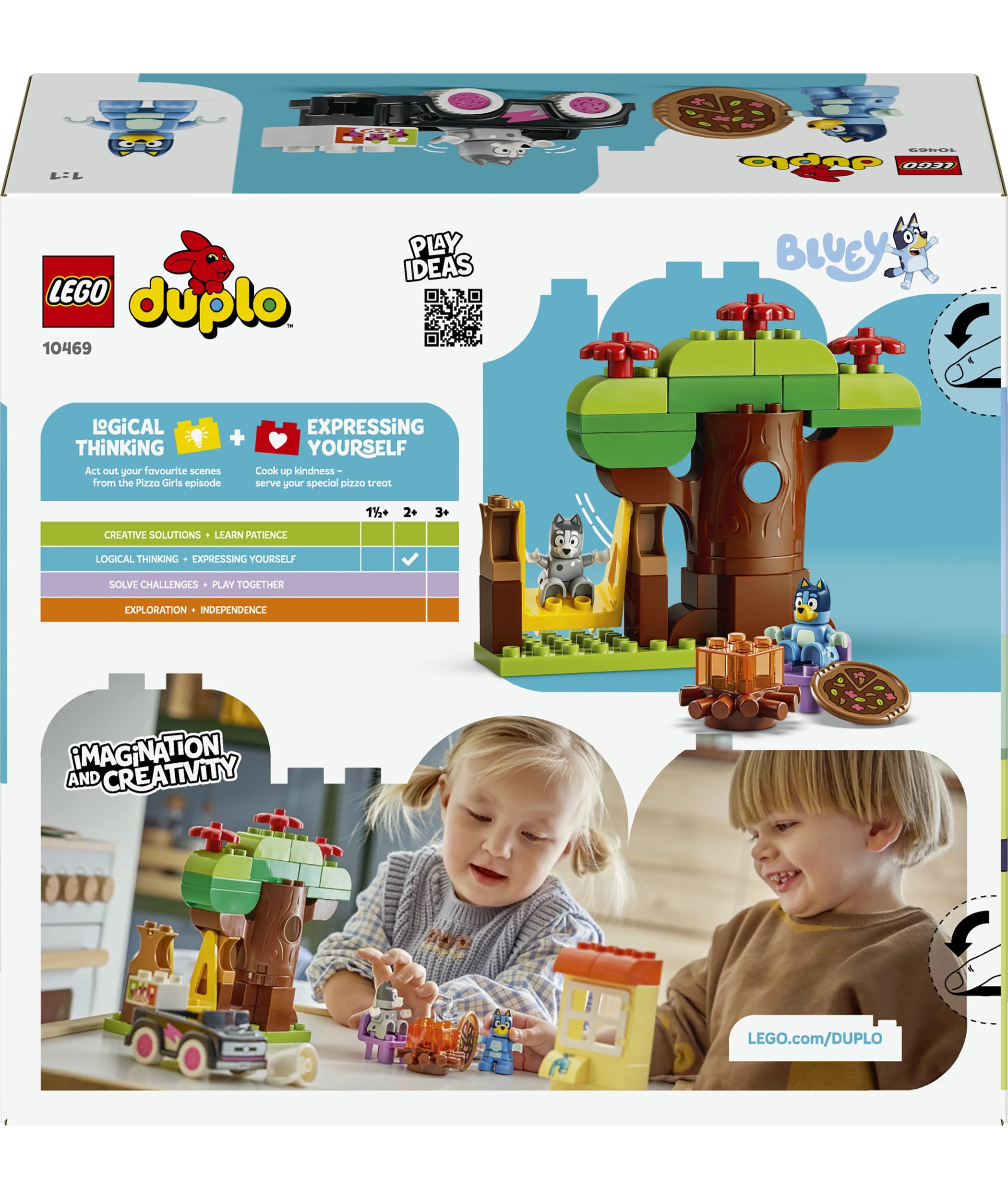 9 LEGO DUPLO Bluey Pizza Girls with Muffin and Bluey 10469, 9 of 9