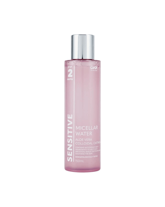 OXX Skincare Step 2 AM/PM Sensitive Micellar Water 150ml - Aloe Vera and Colloidal Oatmeal