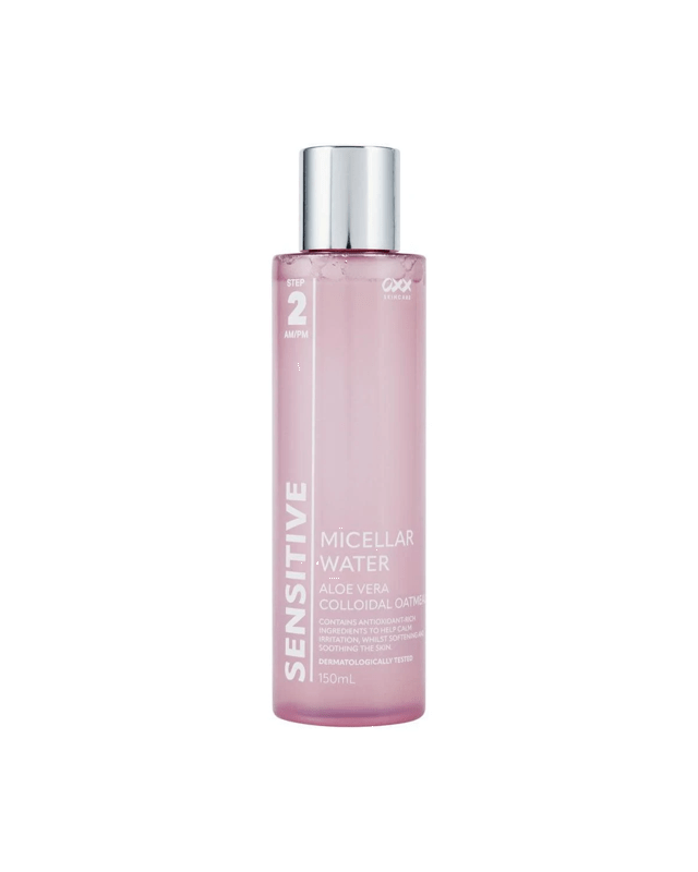 OXX Skincare Step 2 AM/PM Sensitive Micellar Water 150ml - Aloe Vera and Colloidal Oat