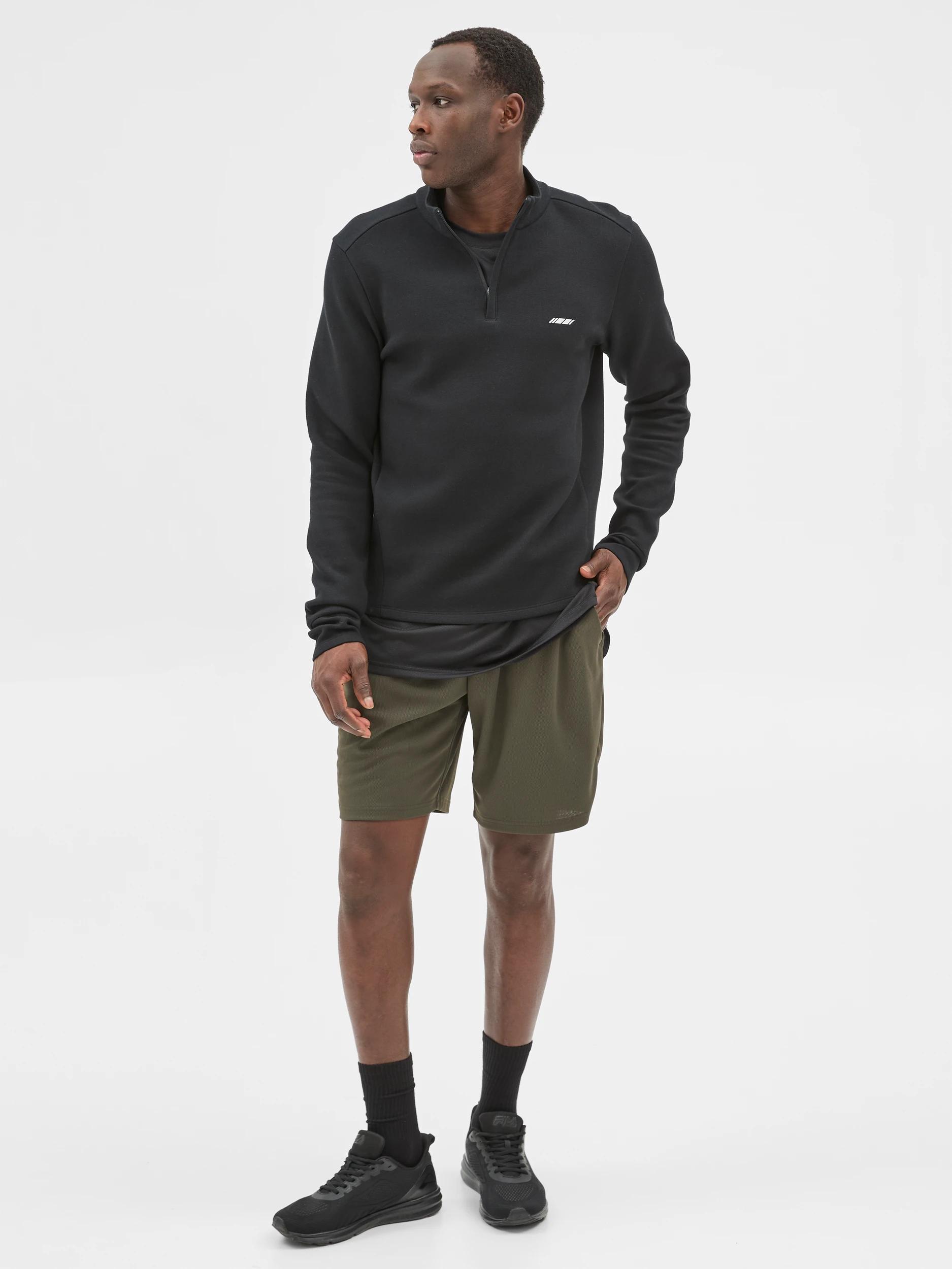 3 Target Australian Cotton Blend Active 1/2 Zip Pullover BLACK, 3 of 6