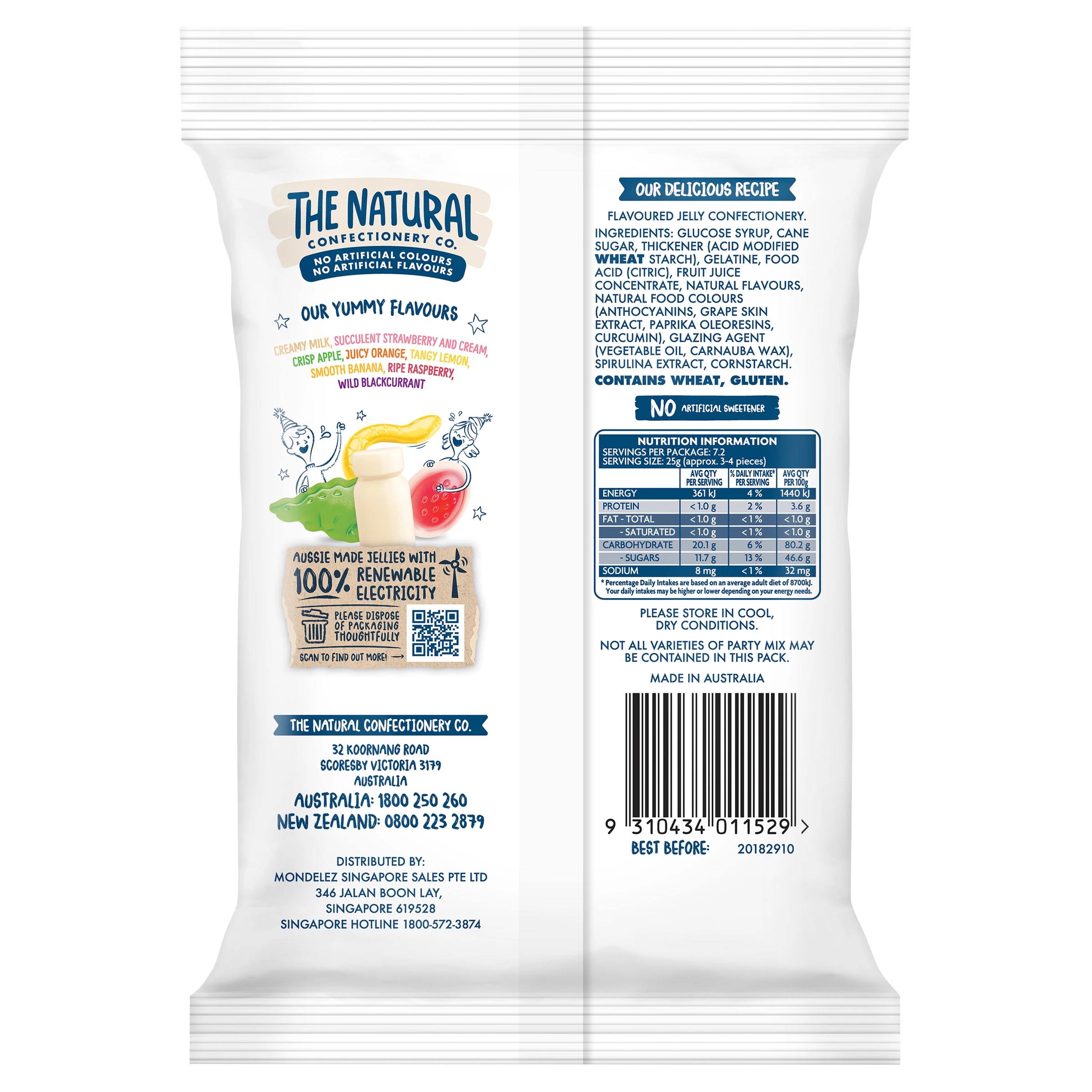 2 The Natural Confectionery Co Party Mix 180g, 2 of 3