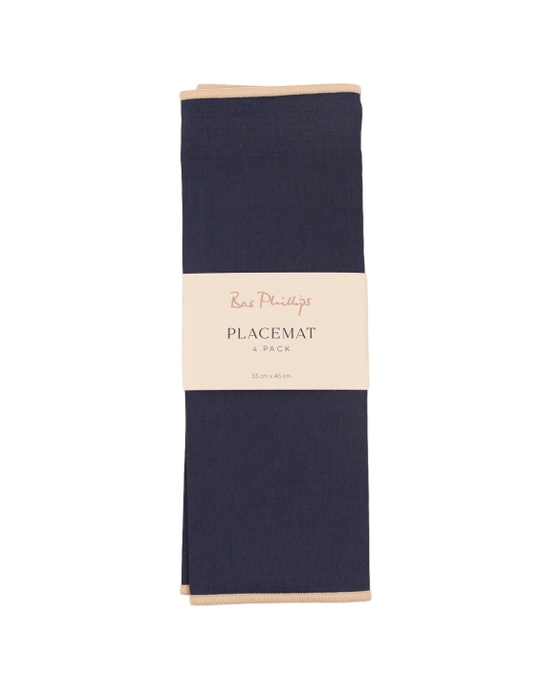 Bas Phillips 4pc Essentials Cotton Placemat Set Table Linen 33x35cm ...