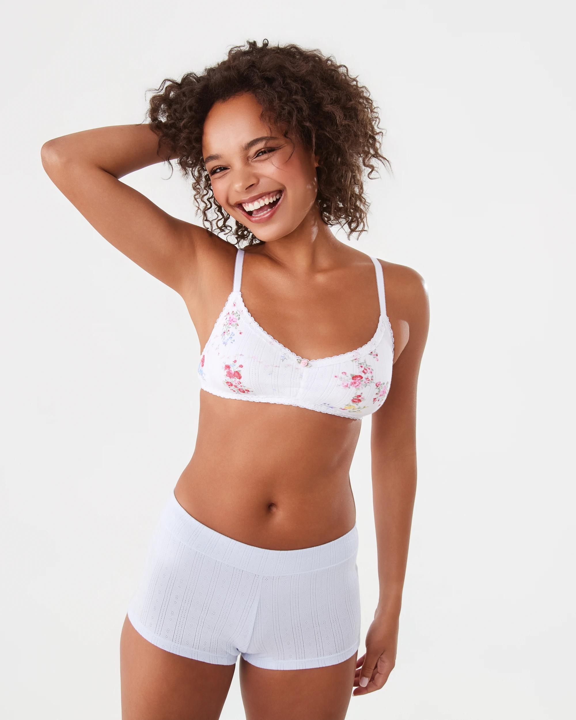 9 3 Pack Pointelle Boyleg Shorties Vint Florl, 9 of 10