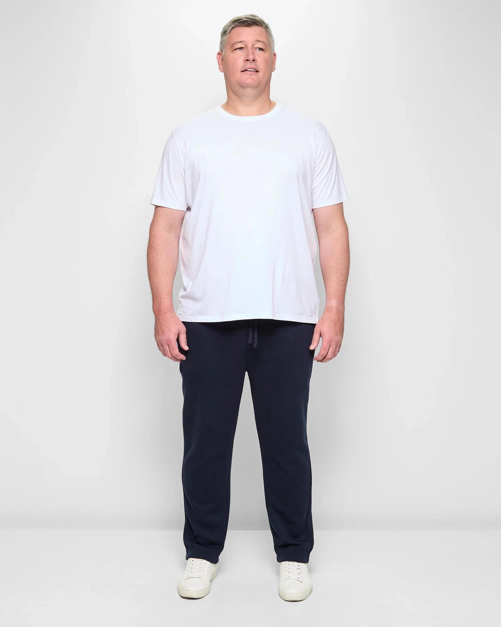 2 Target Plus Size Non Cuffed Trackpants NAVY BLUE, 2 of 5