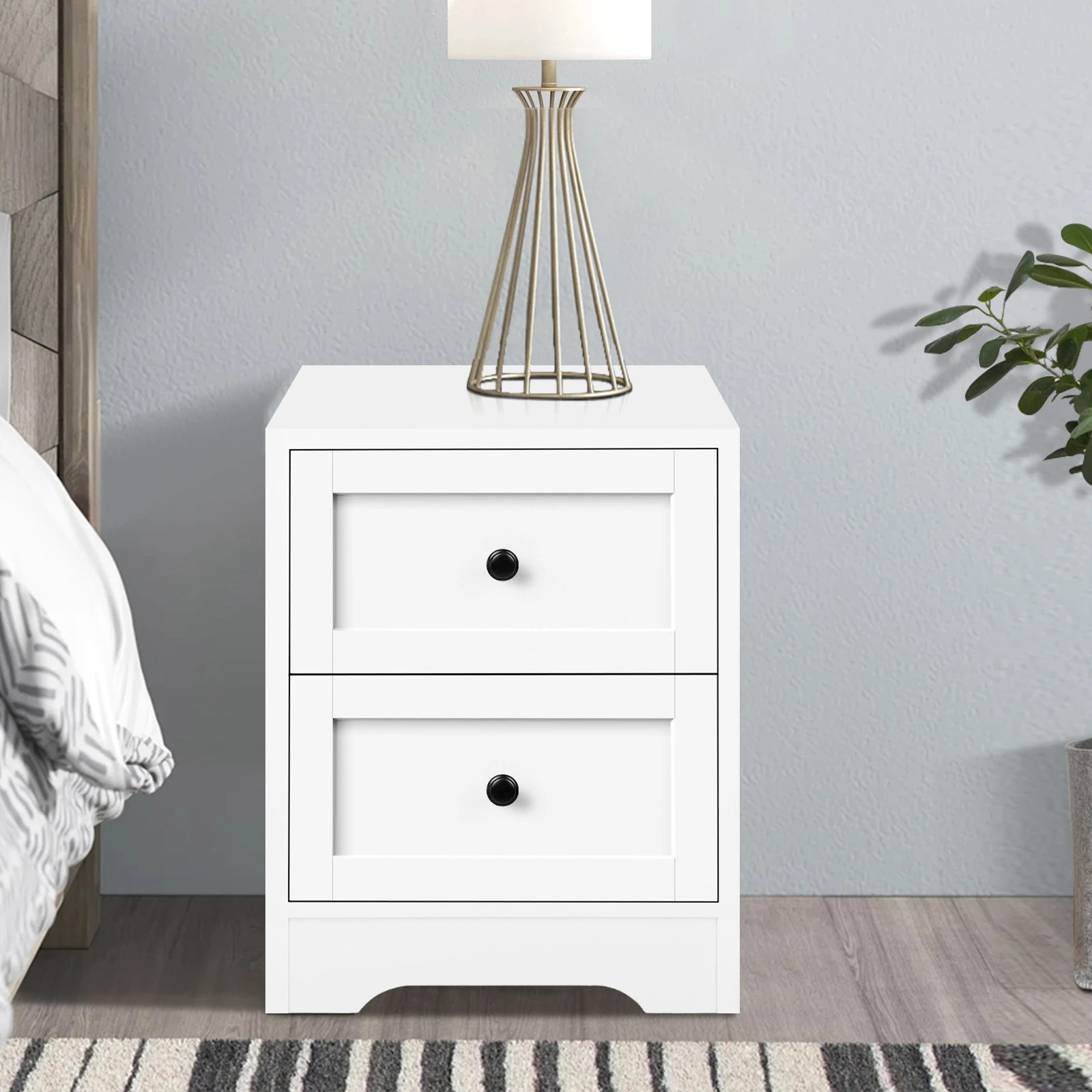 9 Alfordson 6 Chest of Drawers Bedside Table Hamptons Bedroom Storage - White, 9 of 10
