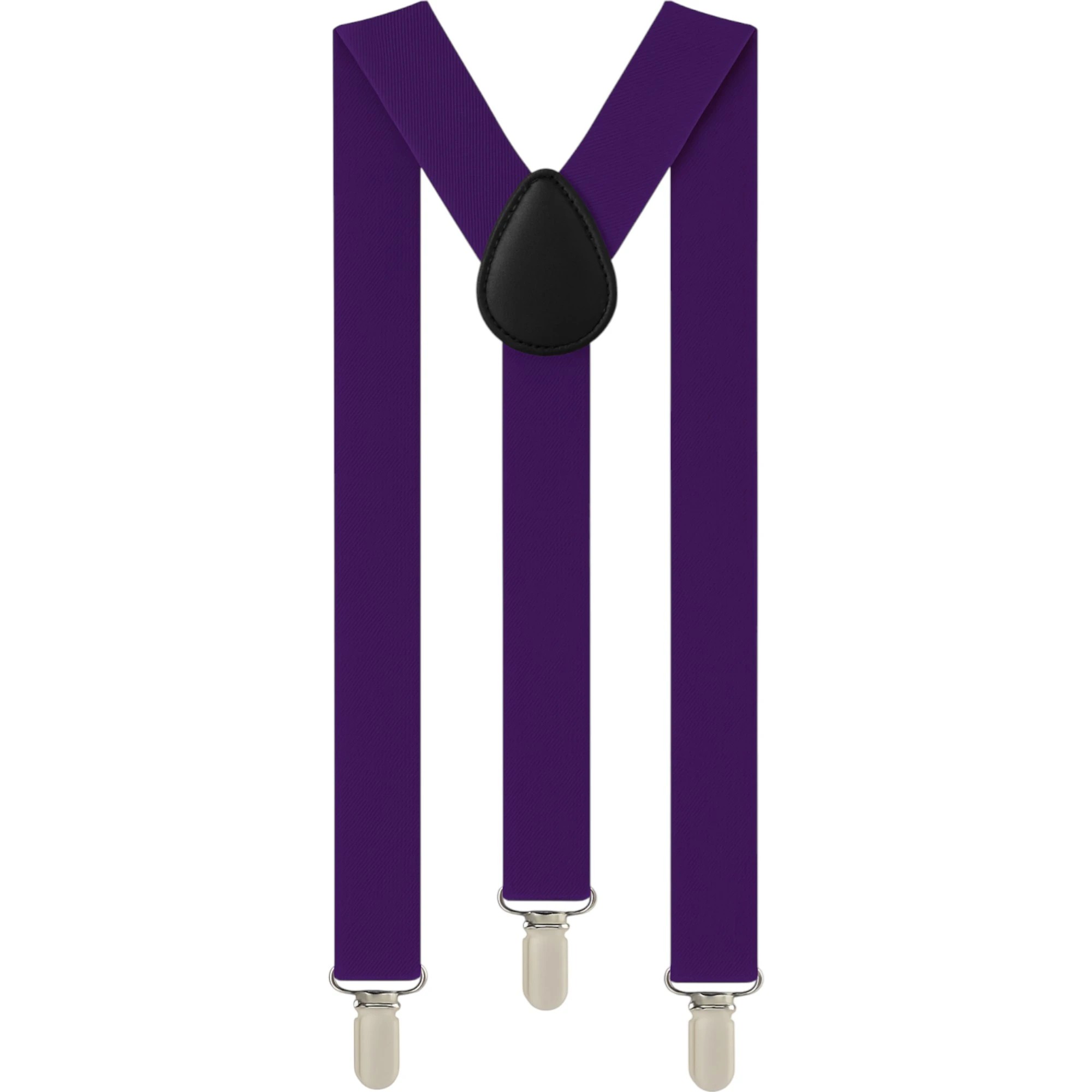 3 Zasel Mens Adjustable Extra Long 138cm Suspenders - Purple - Purple, 3 of 3