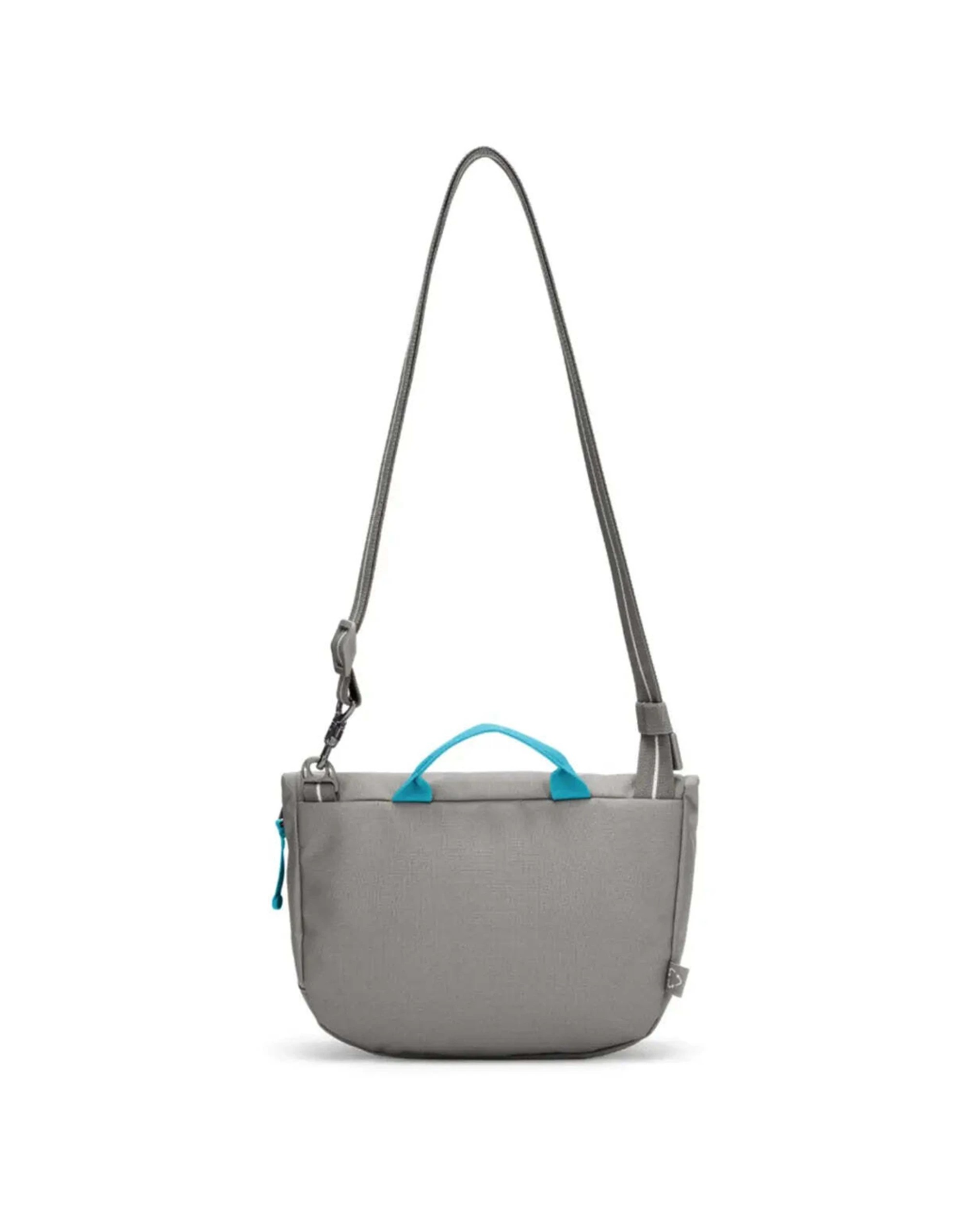 6 Pacsafe Go Anti-Theft Saddle Crossbody Bag RFIDsafe Blocking Pockets Cut Resistant Stone - Grey, 6 of 8