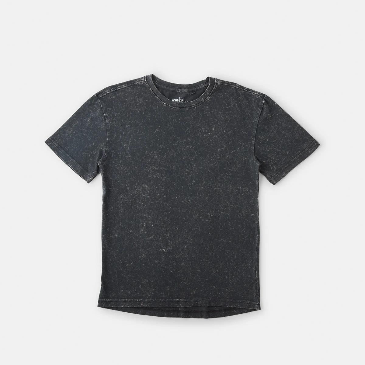 8 Short Sleeve Acid Wash Print T-shirt Wash Ash, 8 of 9