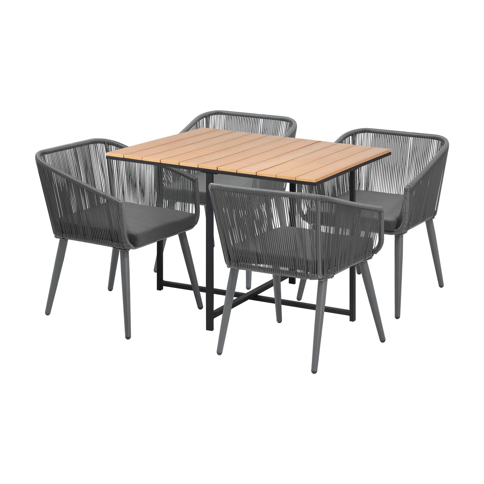 6 Livsip 5pcs Outdoor Dining Set Furniture Table Lounge Chairs Patio Setting - Multi, 6 of 9