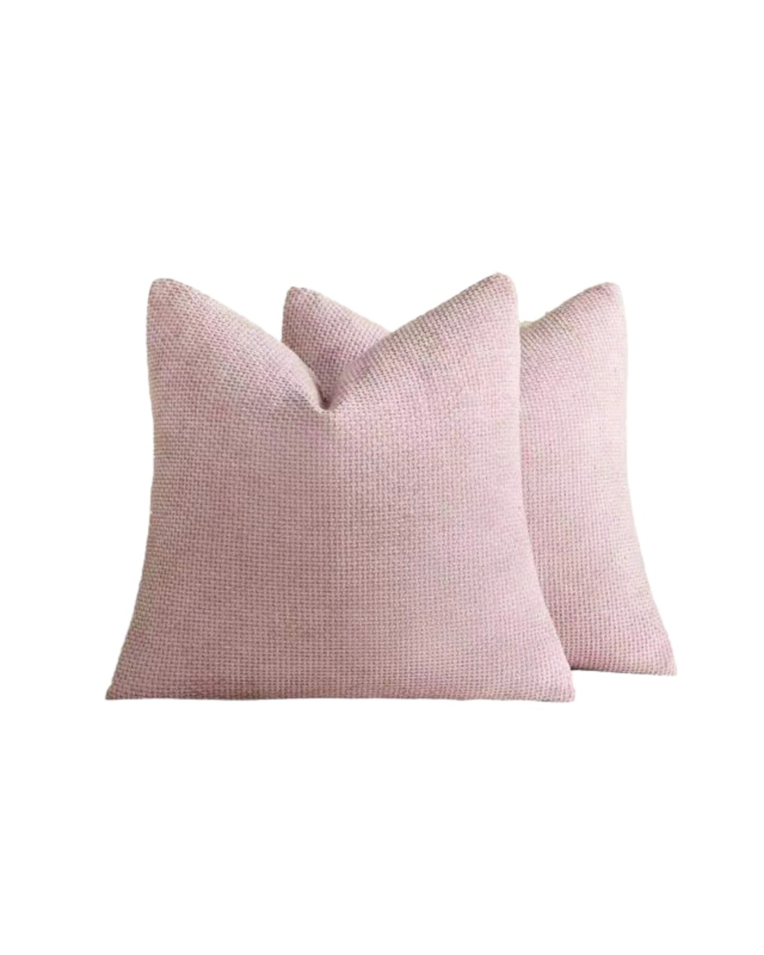 Gioia Casa 2-Pack Chenille Grid European Pillowcases 65cm x 65cm - Pink ...