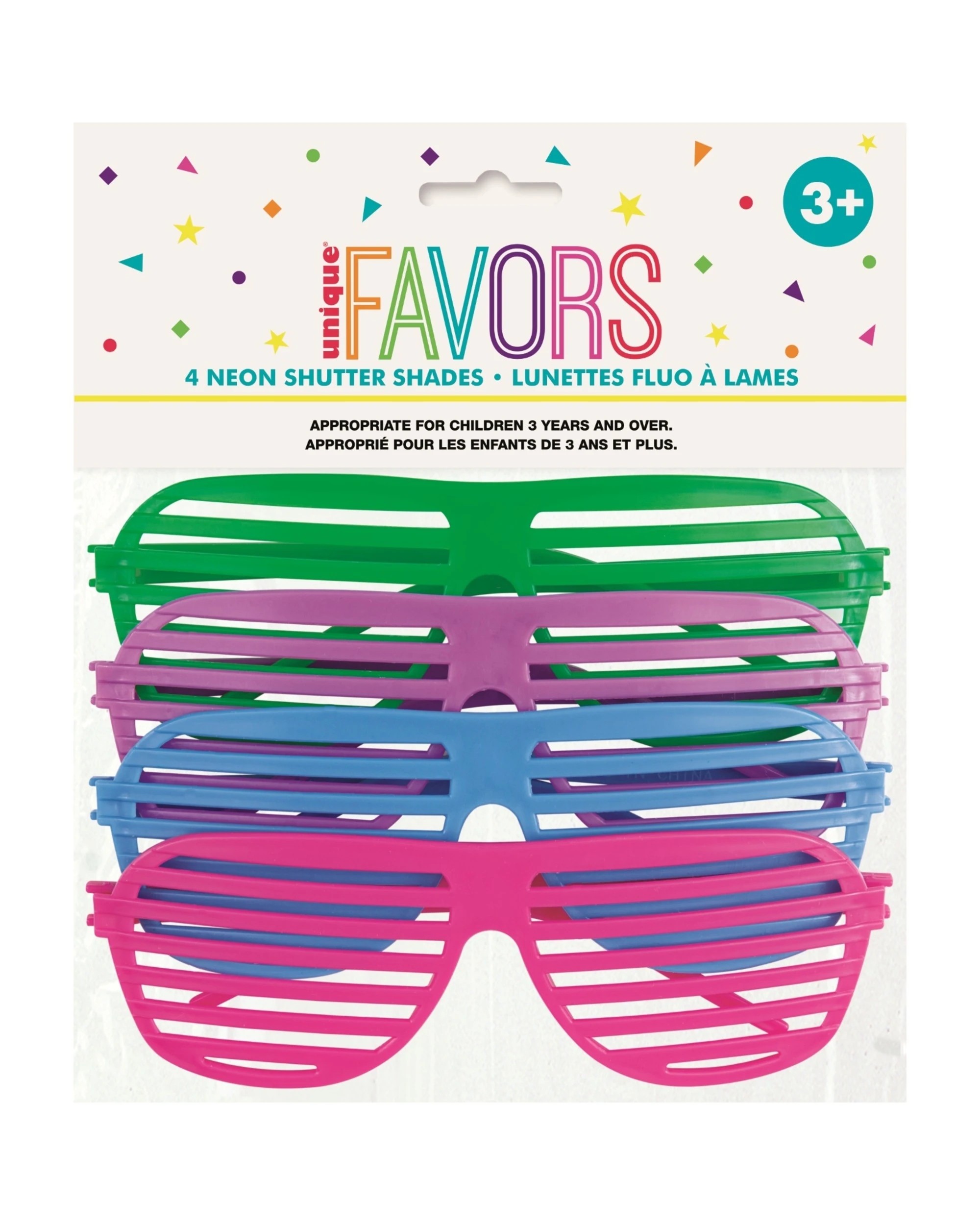 1 Unique Shutter Shade Glasses Pack of 4, 1 of 1