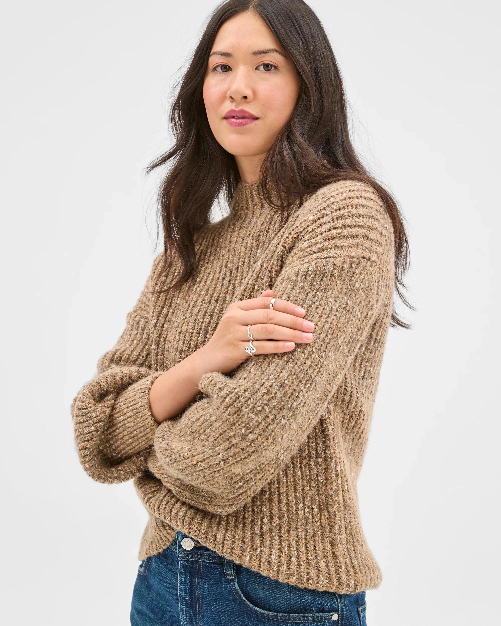 6 Target Woman Twist Yarn High Neck Jumper NATURAL TWIST, 6 of 8