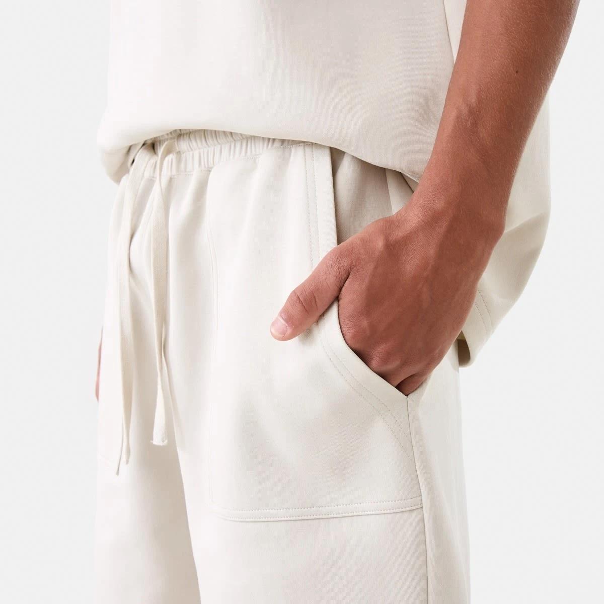 6 Elastic Waist Interlock Knit Shorts DUNE, 6 of 7