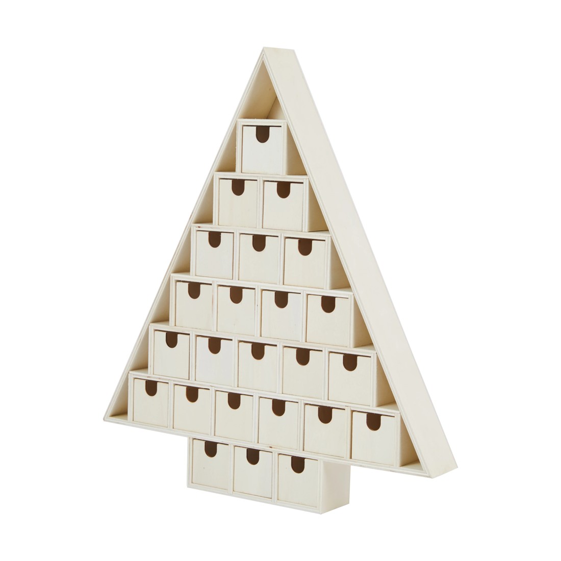 2 Christmas Craft DIY Wooden Advent Calendar, 2 of 4