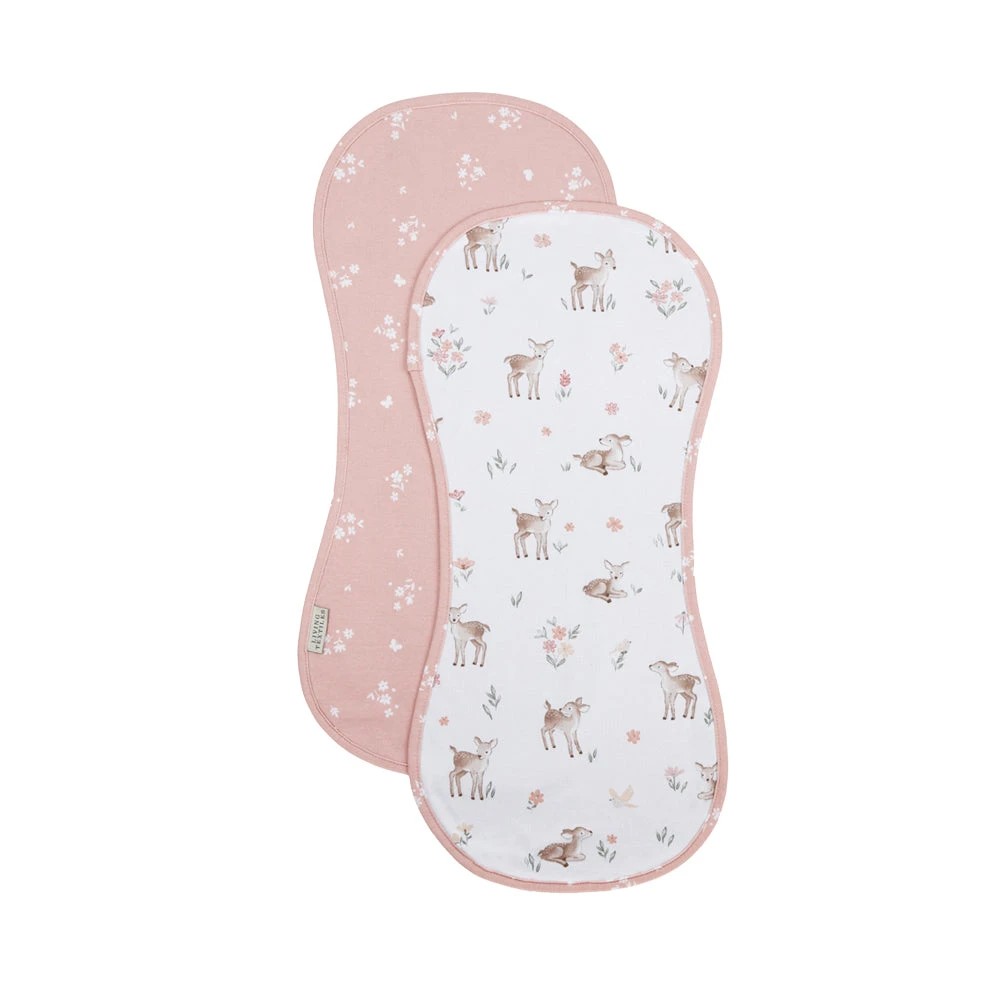 1 Living Textiles Fawn Fables Burp Cloths 2 Pack – Assorted, 1 of 4