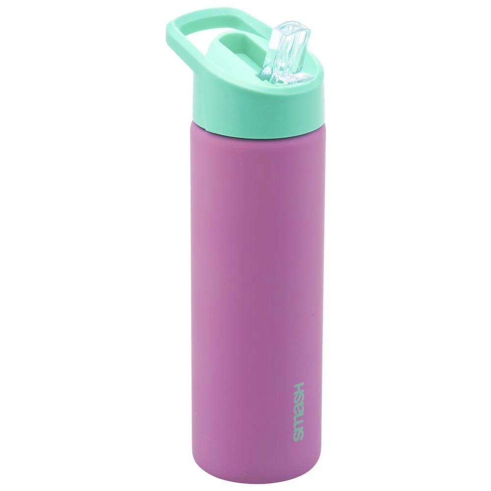 2 Smash Blue Stainless Steel Sipper Bottle Pink/Green 750mL, 2 of 3