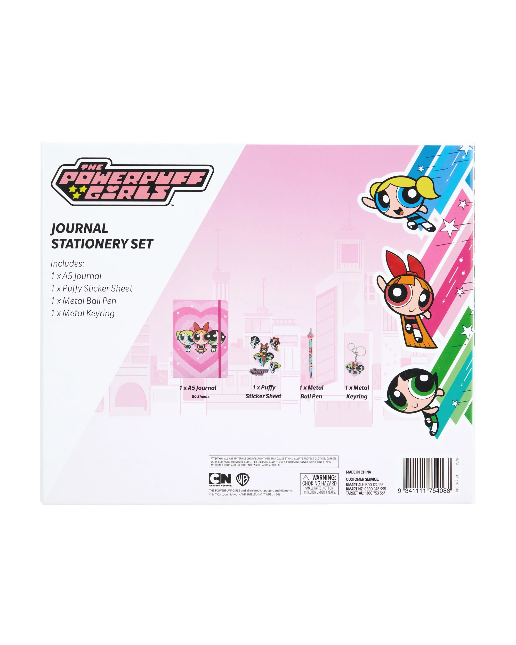 7 The Powerpuff Girls Journal Stationery Set, 7 of 7