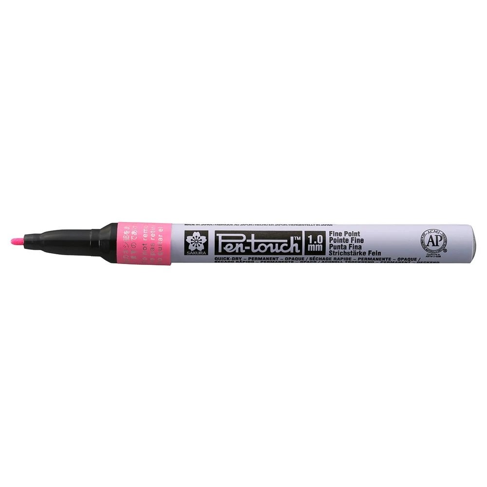 2 Sakura Pen-touch Paint Marker 1mm Fluro Pink, 2 of 5