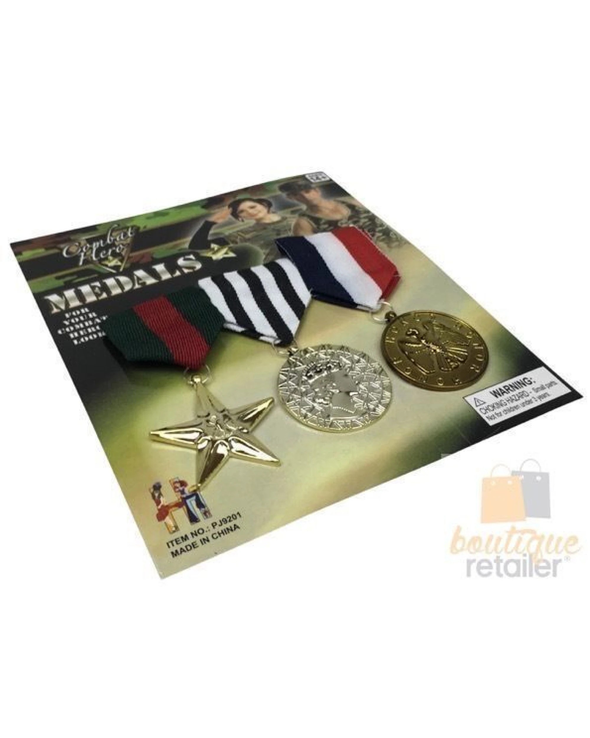 2 BR Costumes Army Soldier Medals Set for Combat-Themed Costumes, 2 of 3