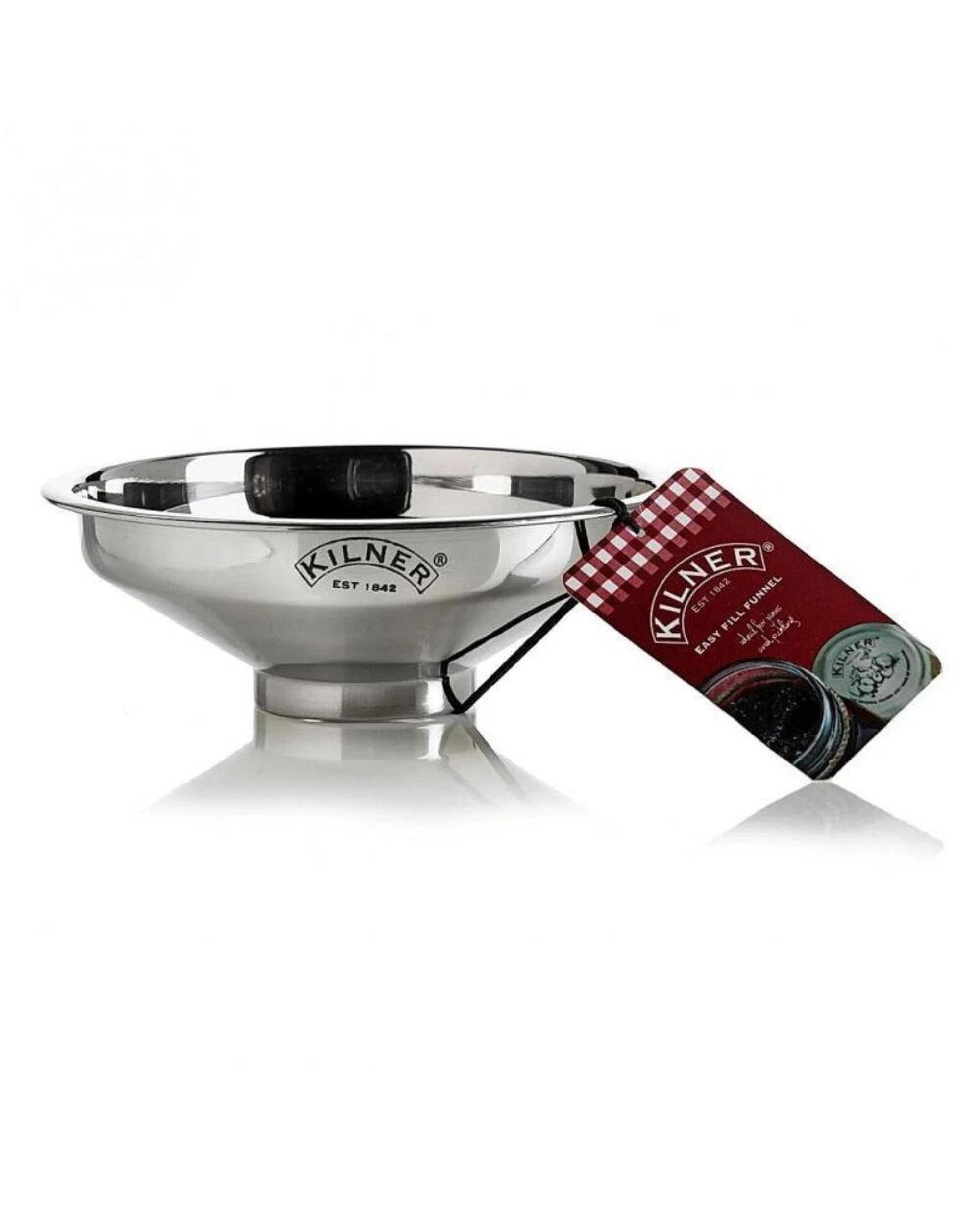 1 Kilner Stainless Steel Easy Fill Funnel 14.5cm, 1 of 4
