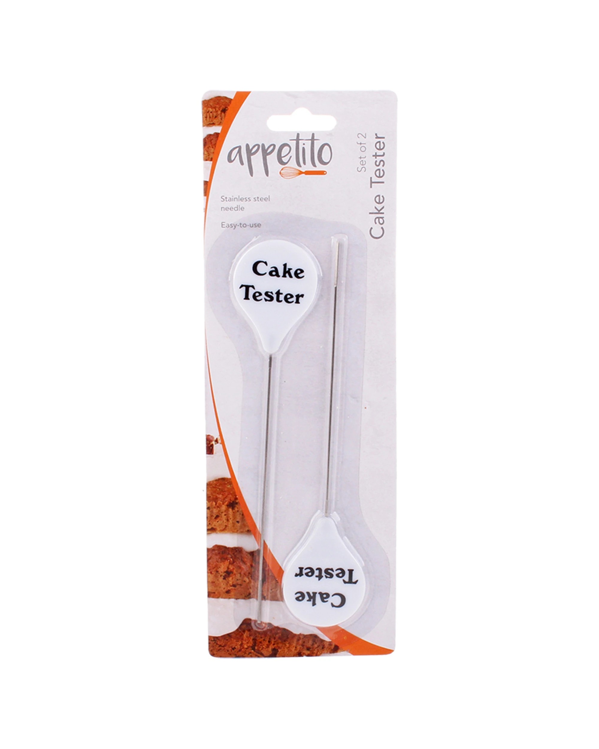 2 Appetito 2pc Cake Tester Needle Home Kitchen Cooking Baking Set - Multi, 2 of 2