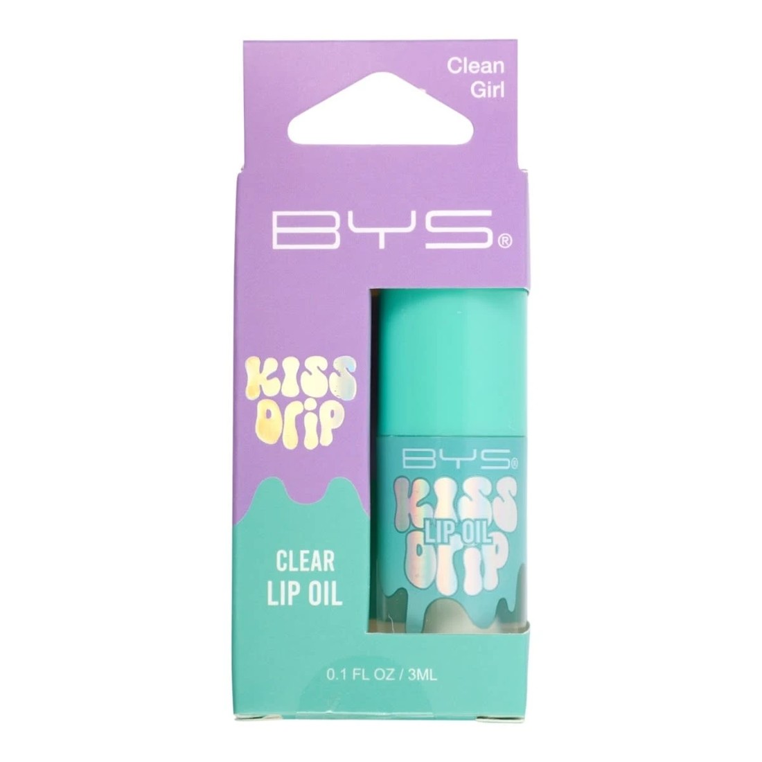 1 BYS Kiss Drip Lip Oil 3ml - Clean Girl Clear, 1 of 3