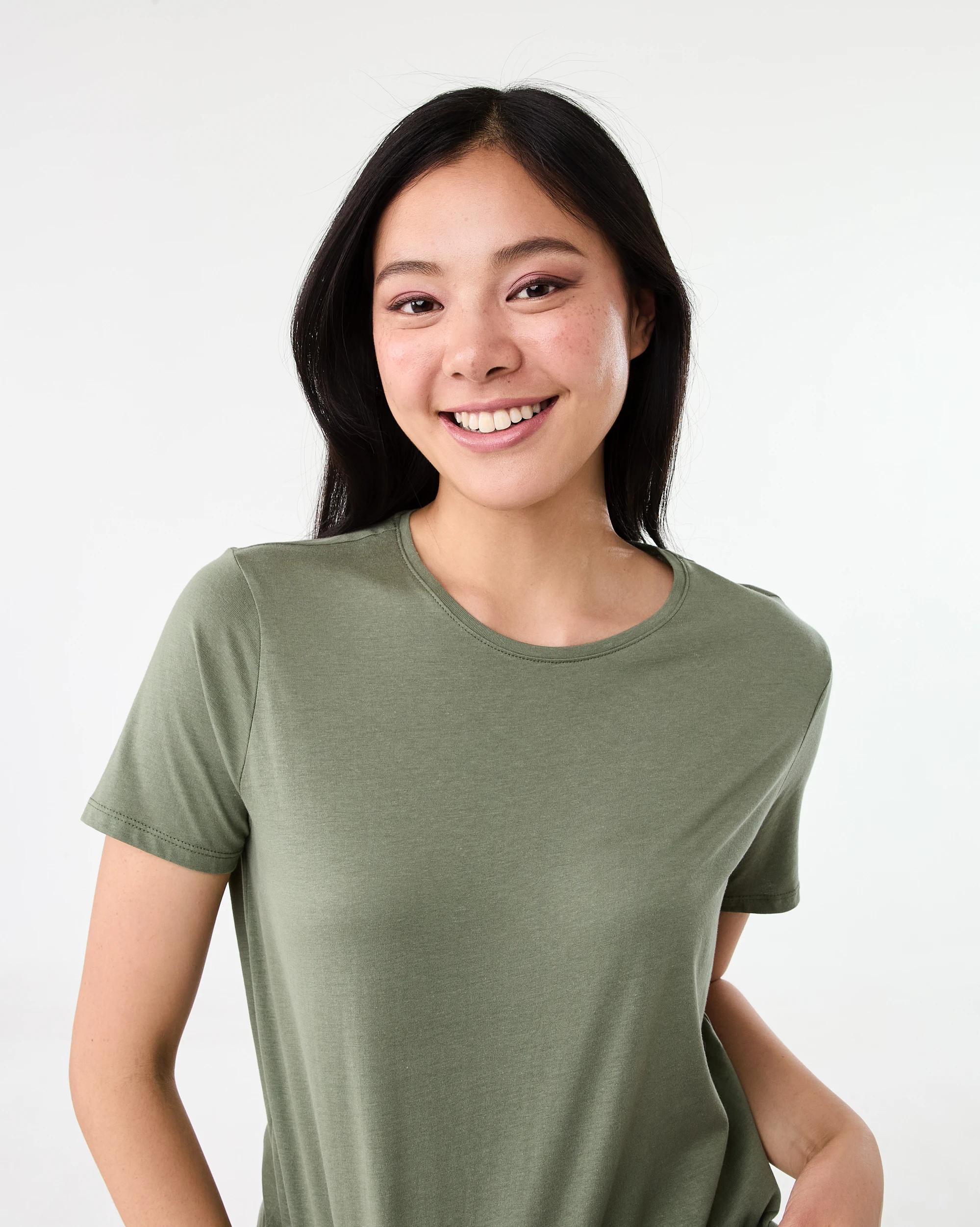 4 Basic T-shirt PALE KHAKI, 4 of 5