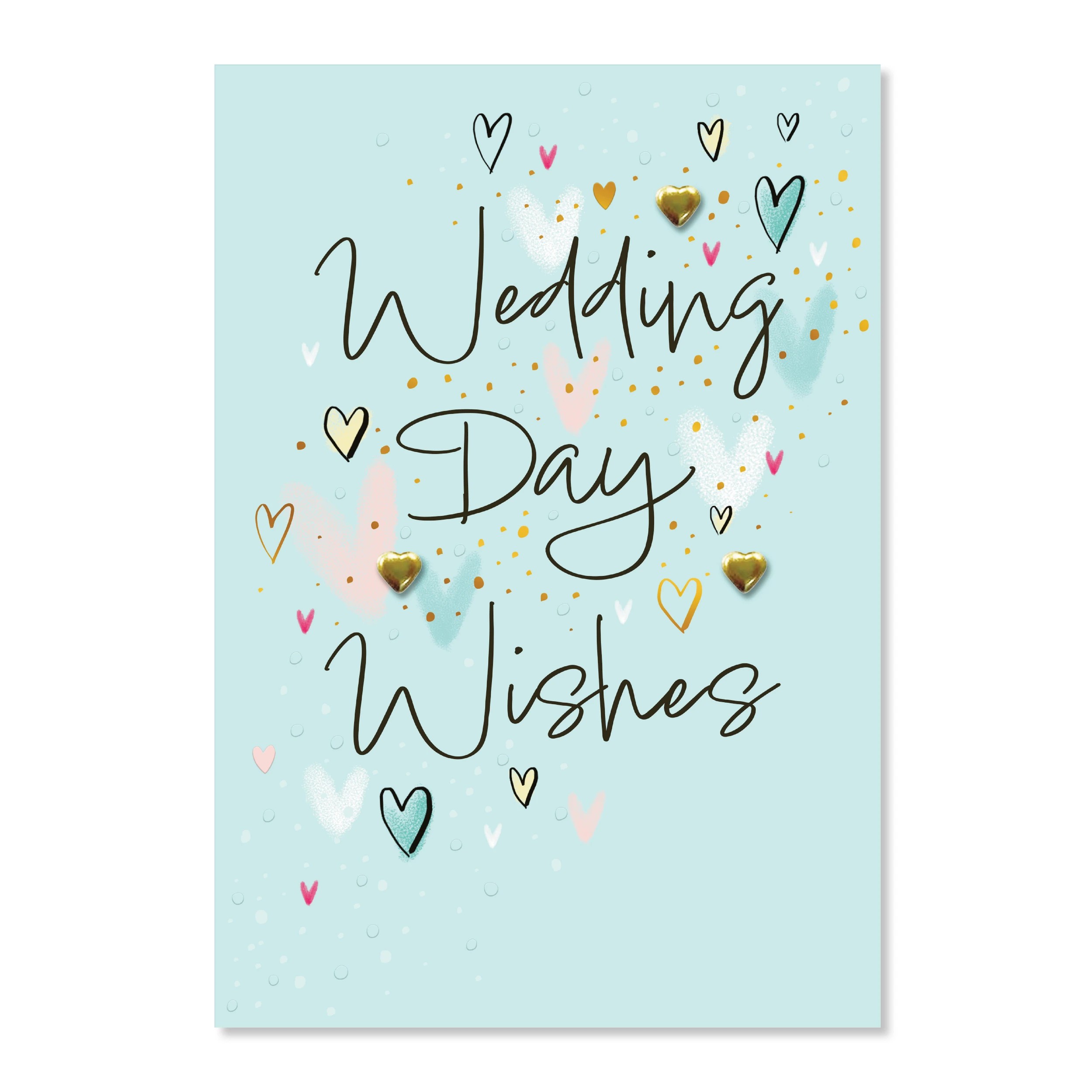 3 Hallmark Wedding Card - Blue Confetti, 3 of 3