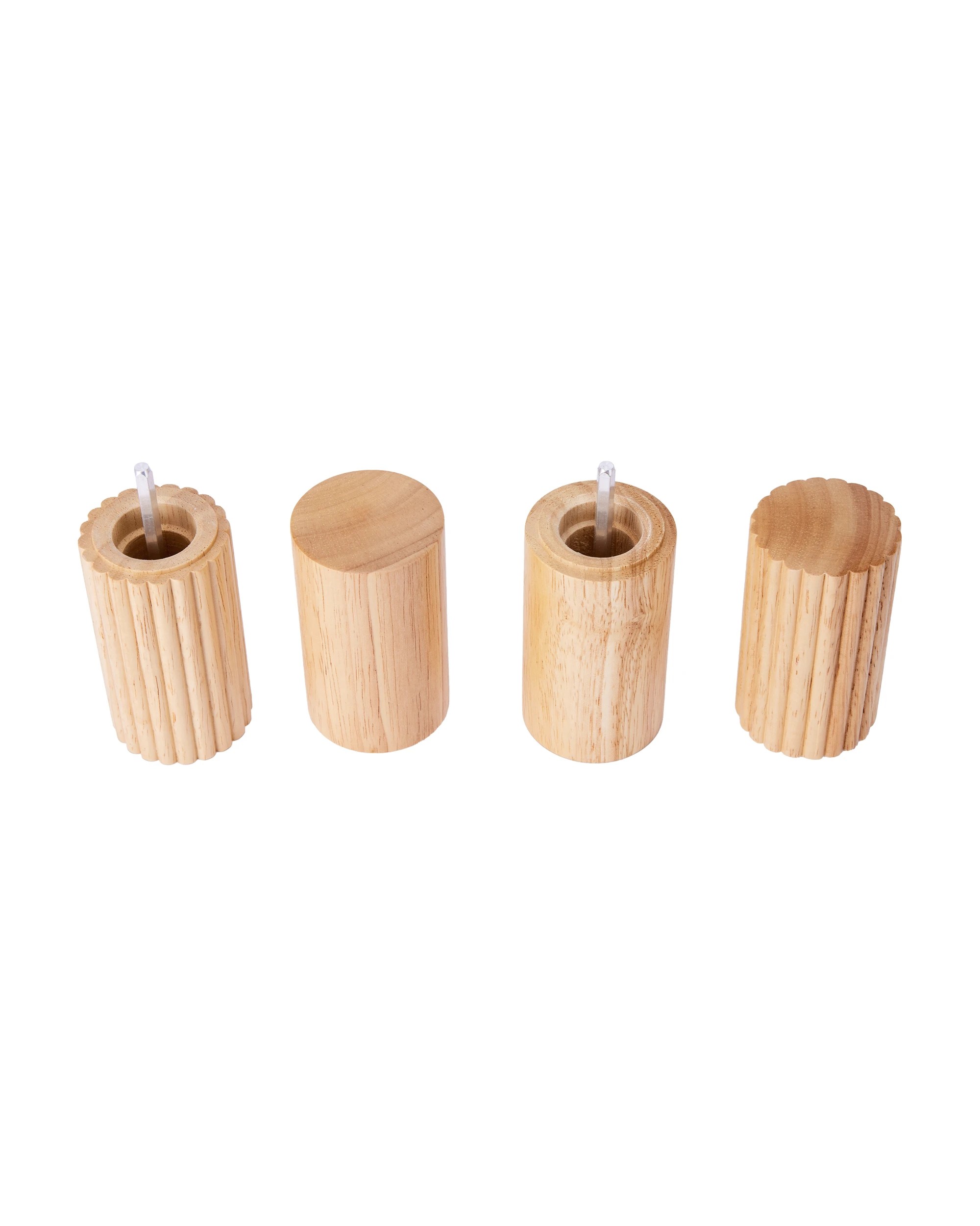 5 2 Pack Blonde Salt and Pepper Grinders, 5 of 7