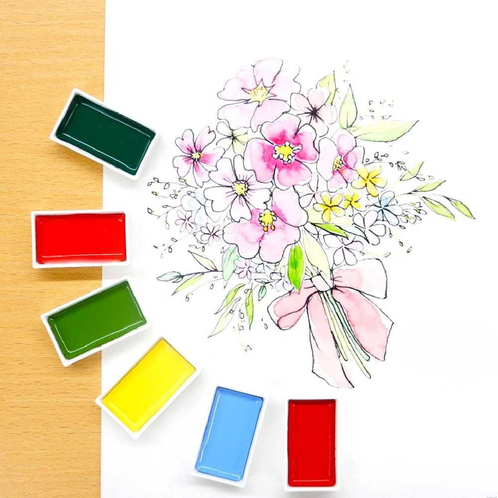 4 Kuretake Gansai Tambi Watercolours 48 Pack, 4 of 8