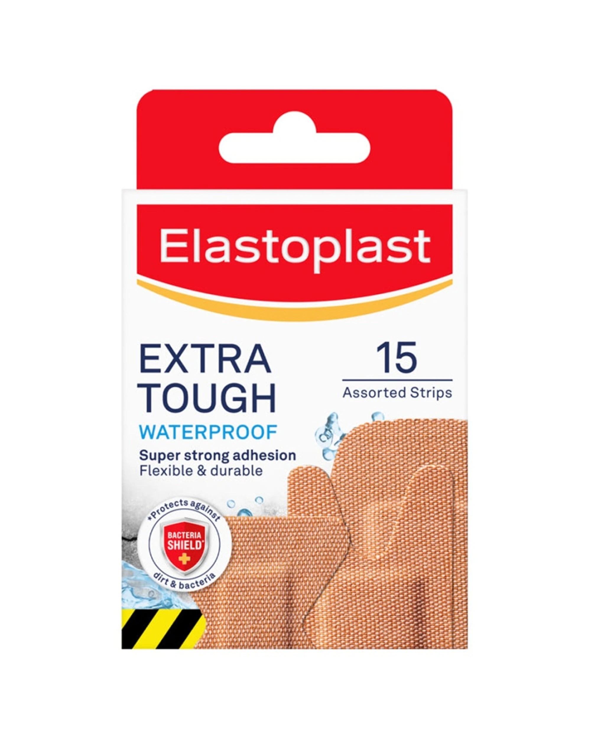 2 Elastoplast Extra Tough Waterproof Plaster Assorted 15 Pack - Orange, 2 of 3