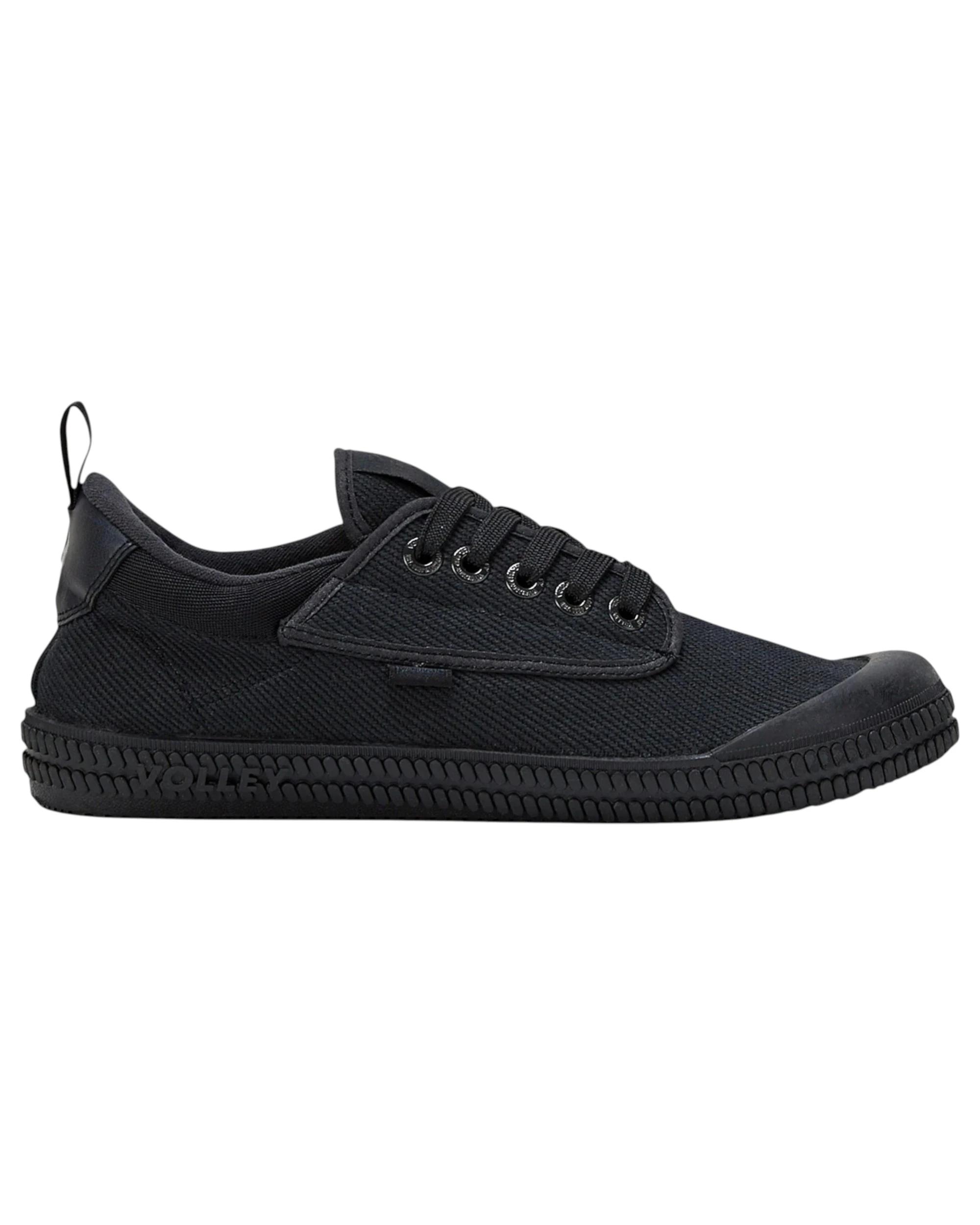 1 Volley Unisex Heritage Low Mens Womens Casual Shoes Black/Black BLACK/BLACK, 1 of 5