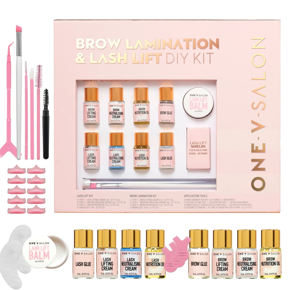 3 One V Salon Brow Lamination and Lash Lift DIY Kit, 3 of 4