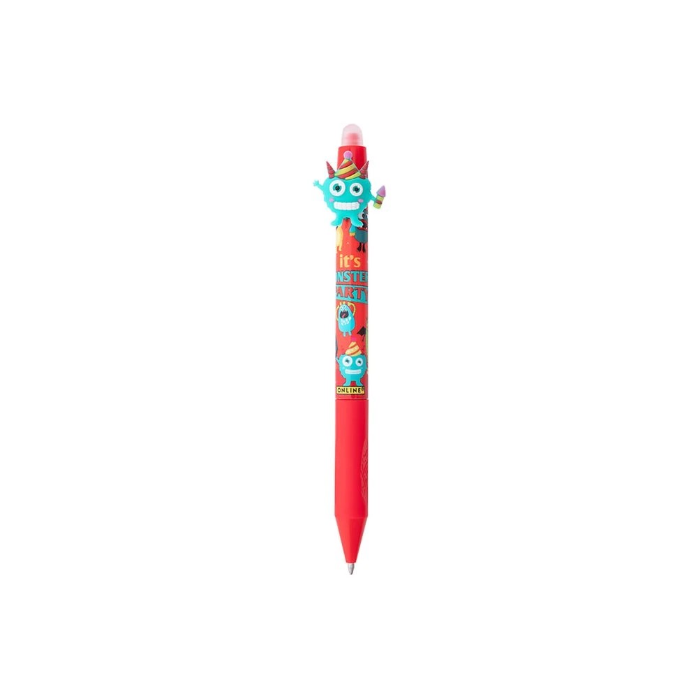 1 ONLINE magiXX Fun Erasable Gel Pen Monster Red, 1 of 3